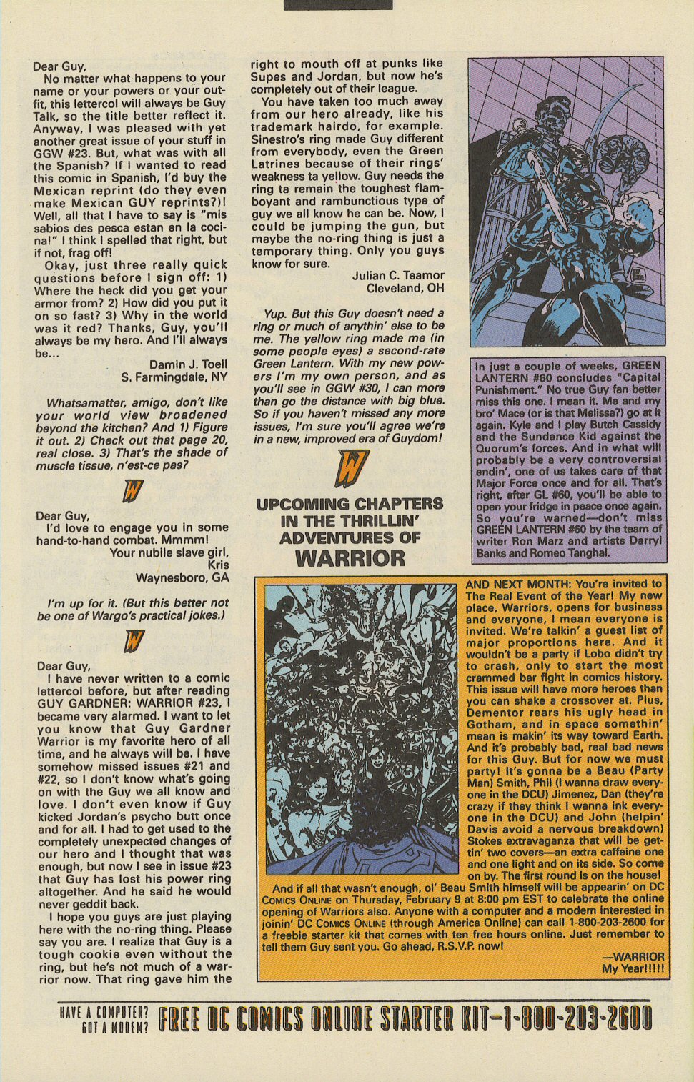 Read online Guy Gardner: Warrior comic -  Issue #28 - 25