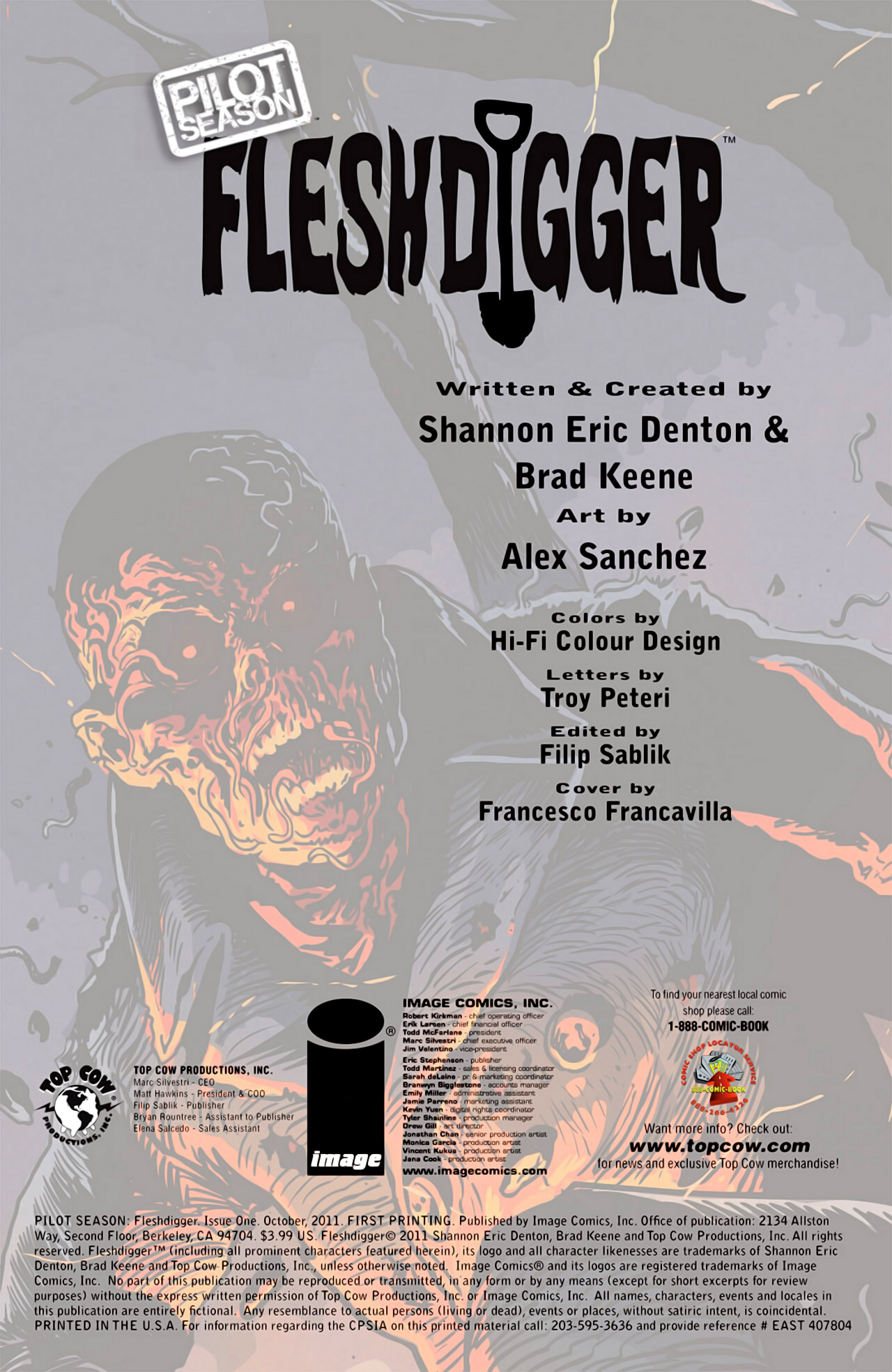 Read online Pilot Season 2011 comic -  Issue # Issue Fleshdigger - 2