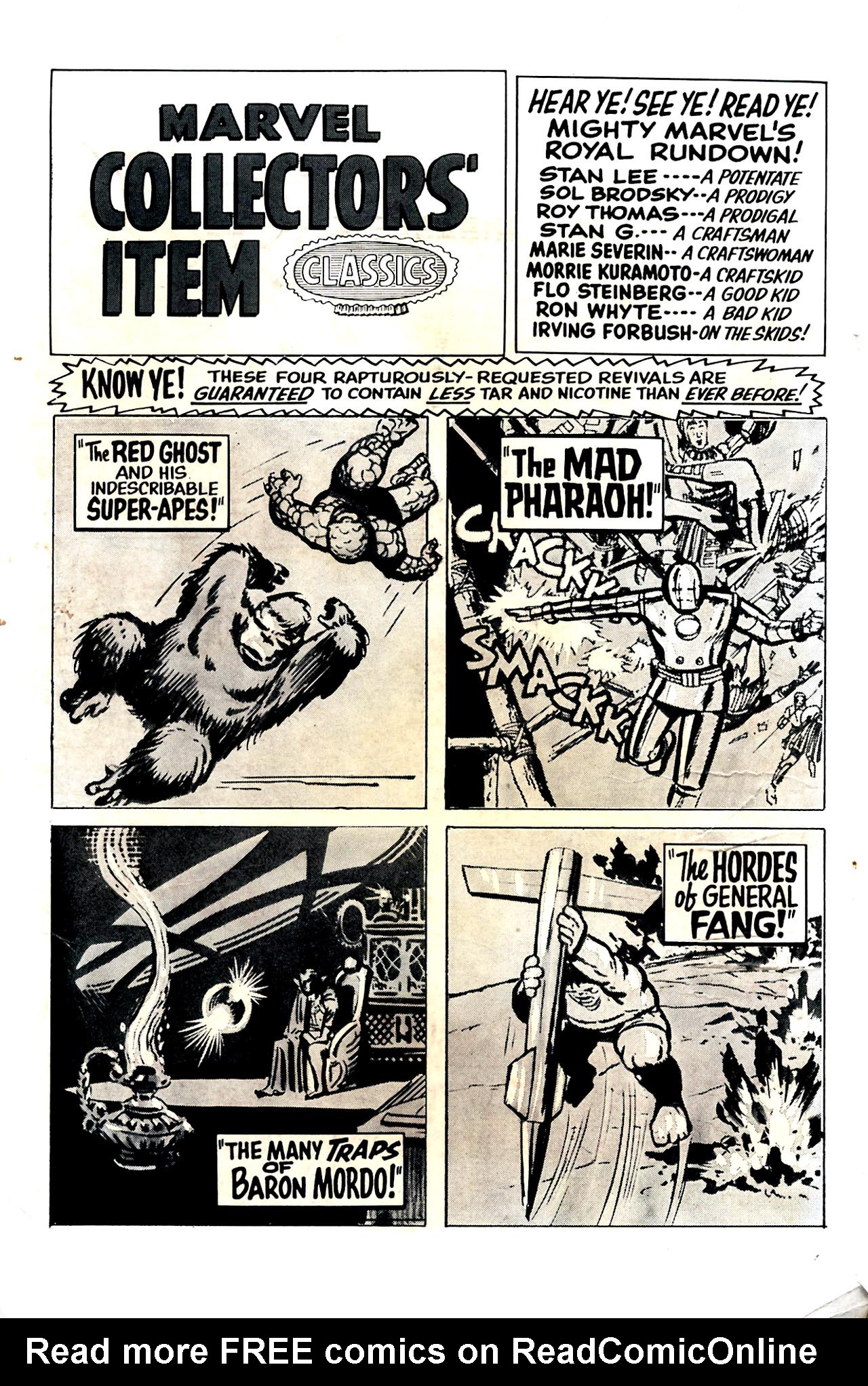 Read online Marvel Collectors' Item Classics comic -  Issue #7 - 2
