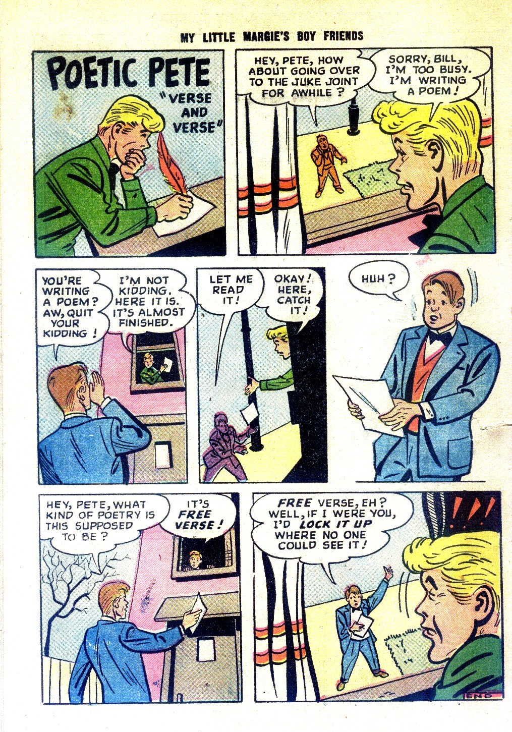 Read online My Little Margie's Boy Friends comic -  Issue #4 - 34