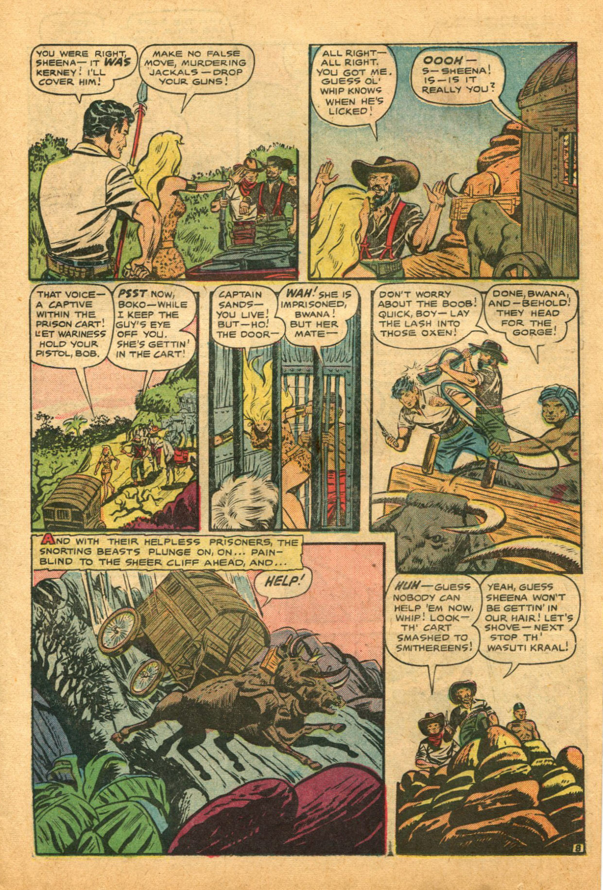 Read online Sheena, Queen of the Jungle (1942) comic -  Issue #12 - 11