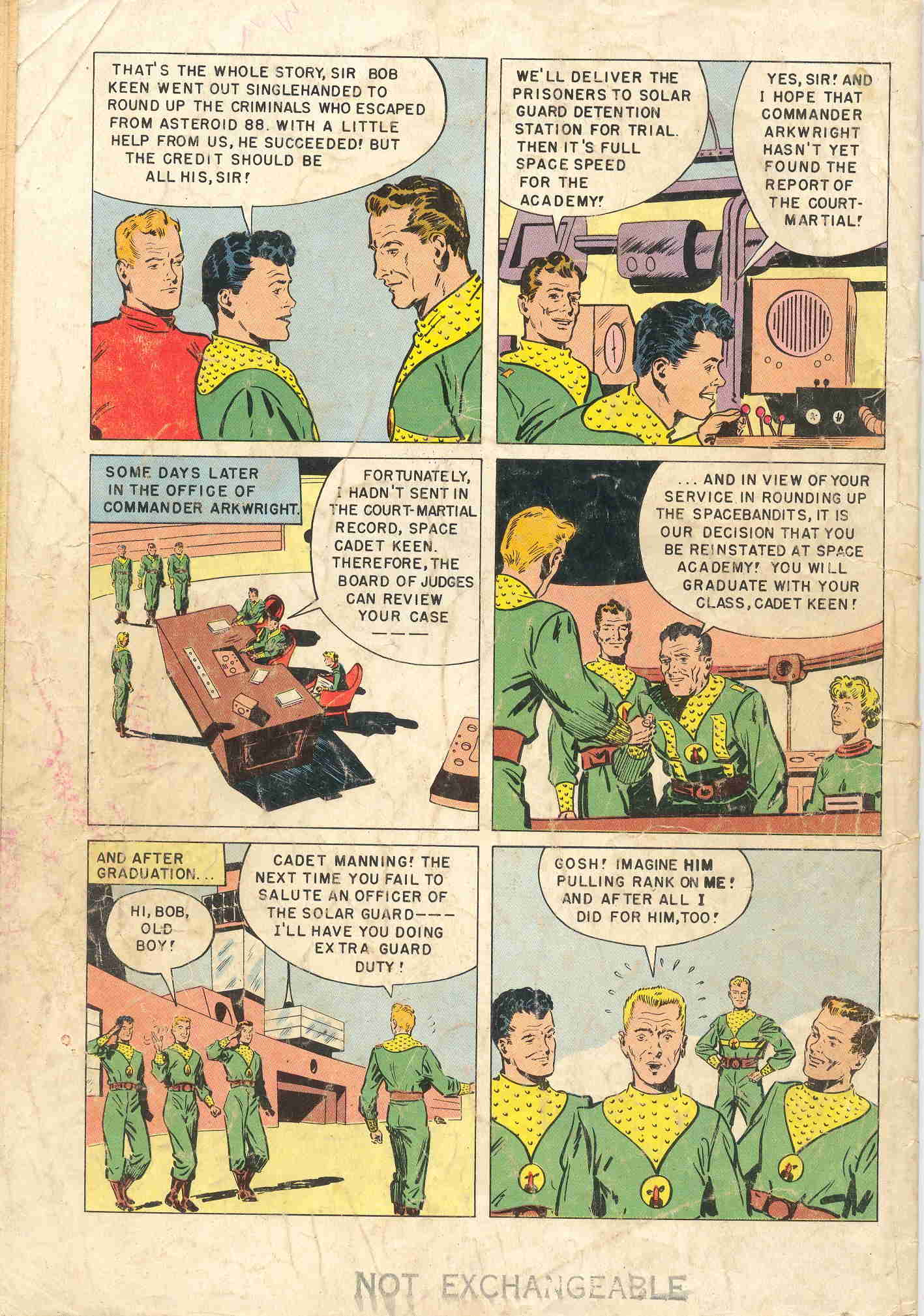 Read online Tom Corbett, Space Cadet comic -  Issue #7 - 36