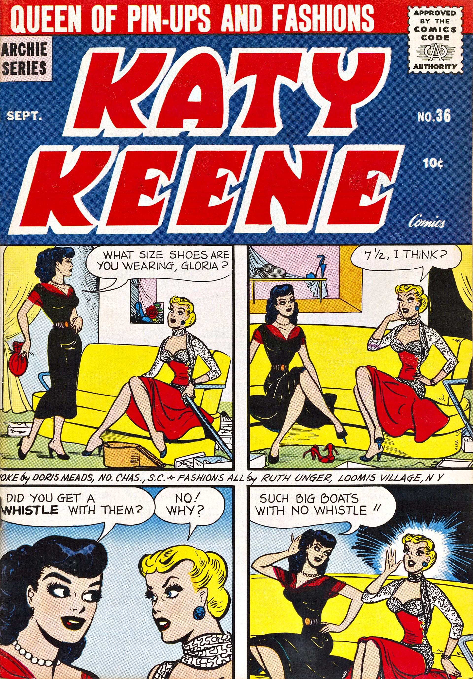 Read online Katy Keene (1949) comic -  Issue #36 - 1
