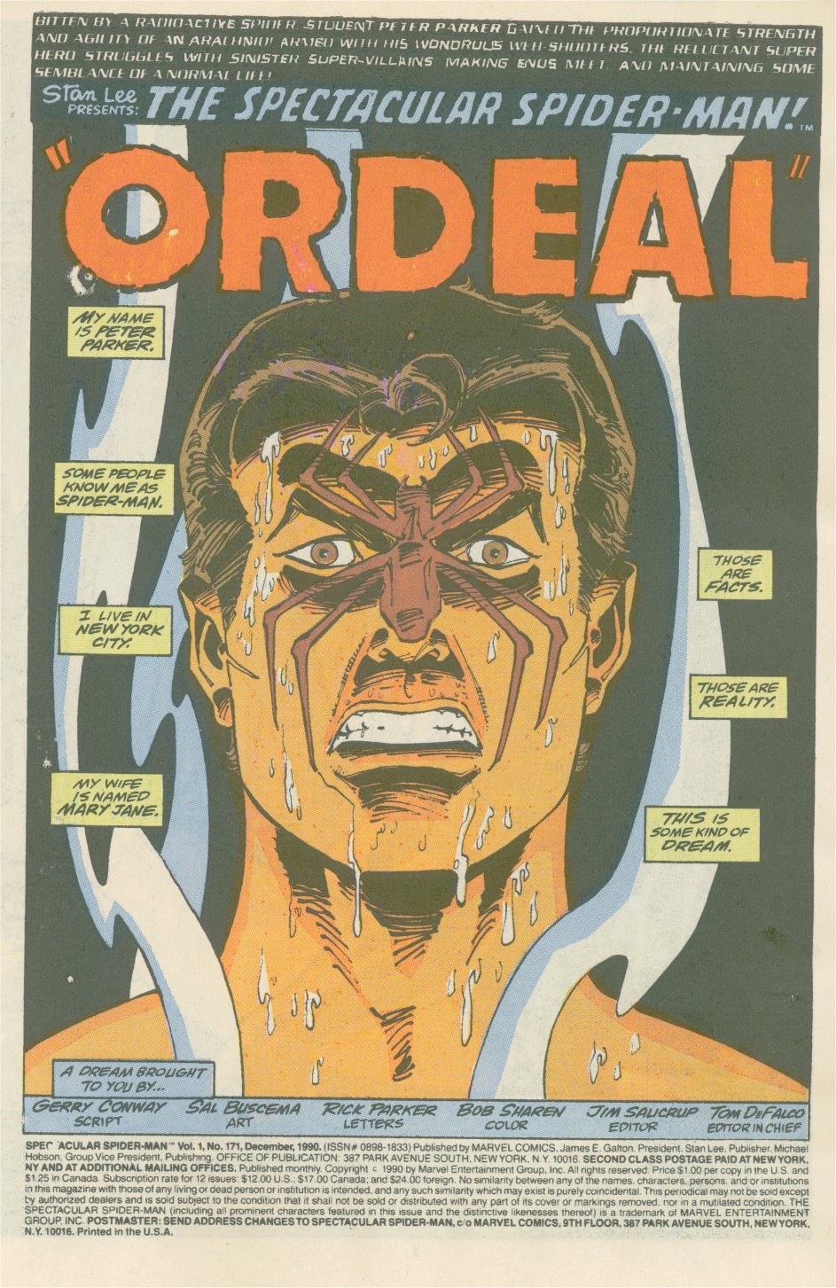Read online The Spectacular Spider-Man (1976) comic -  Issue #171 - 2