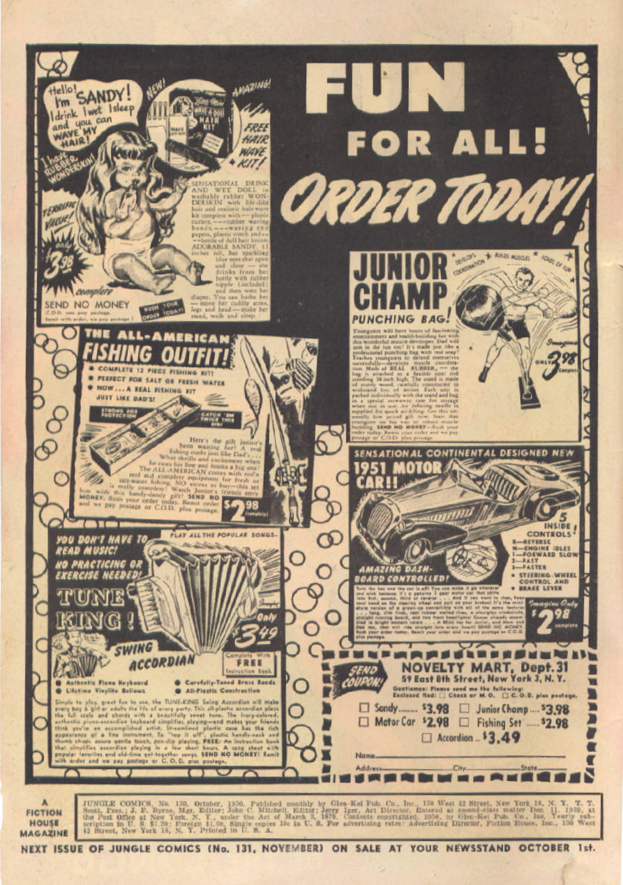 Read online Jungle Comics comic -  Issue #130 - 2