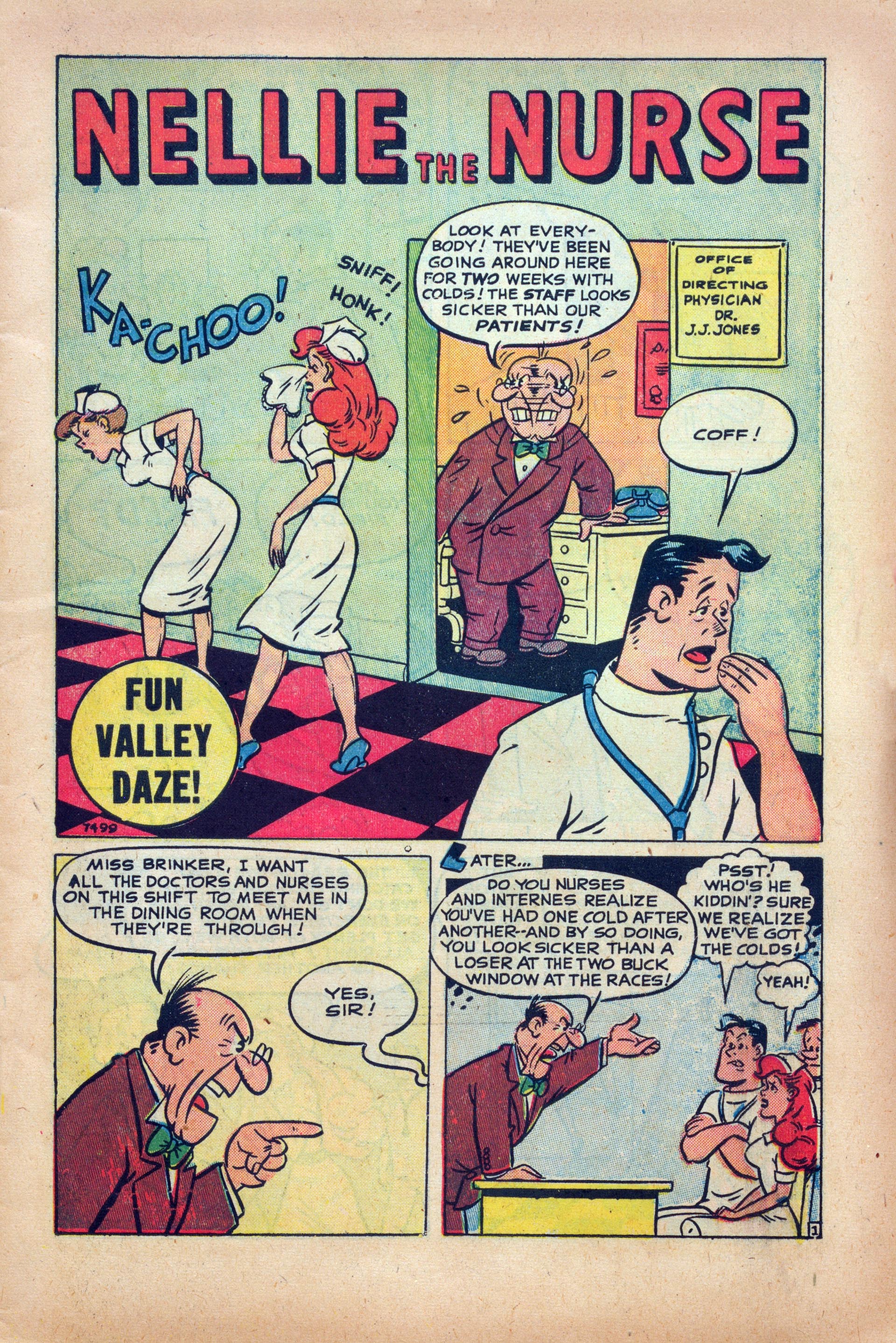 Read online Nellie The Nurse (1945) comic -  Issue #25 - 3