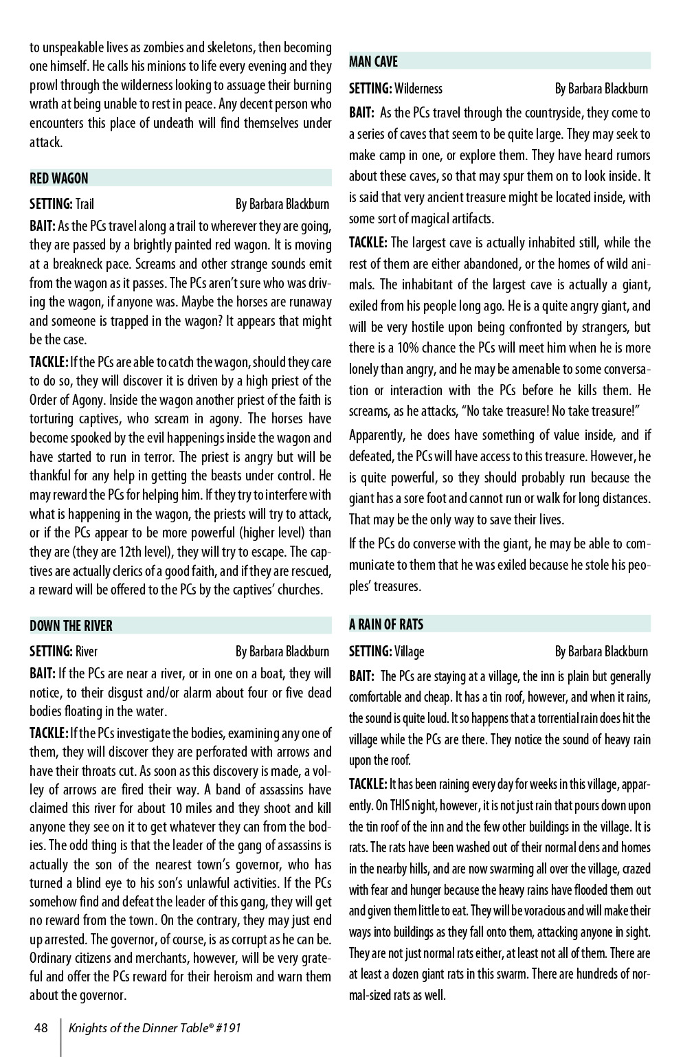 Read online Knights of the Dinner Table comic -  Issue #191 - 50