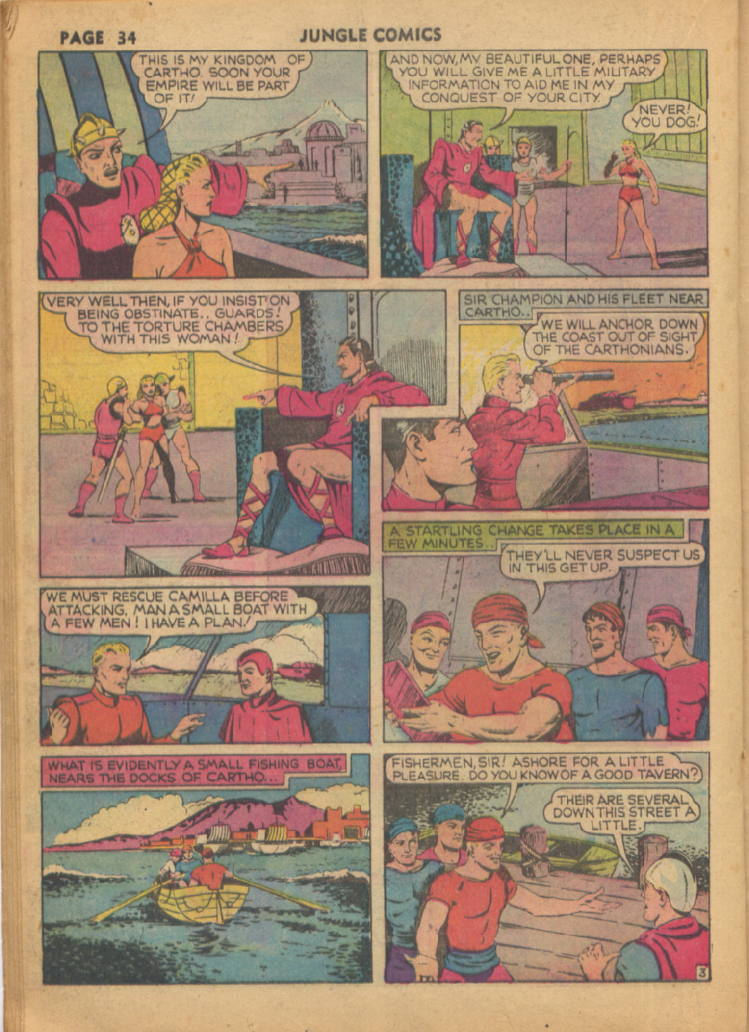 Read online Jungle Comics comic -  Issue #10 - 35