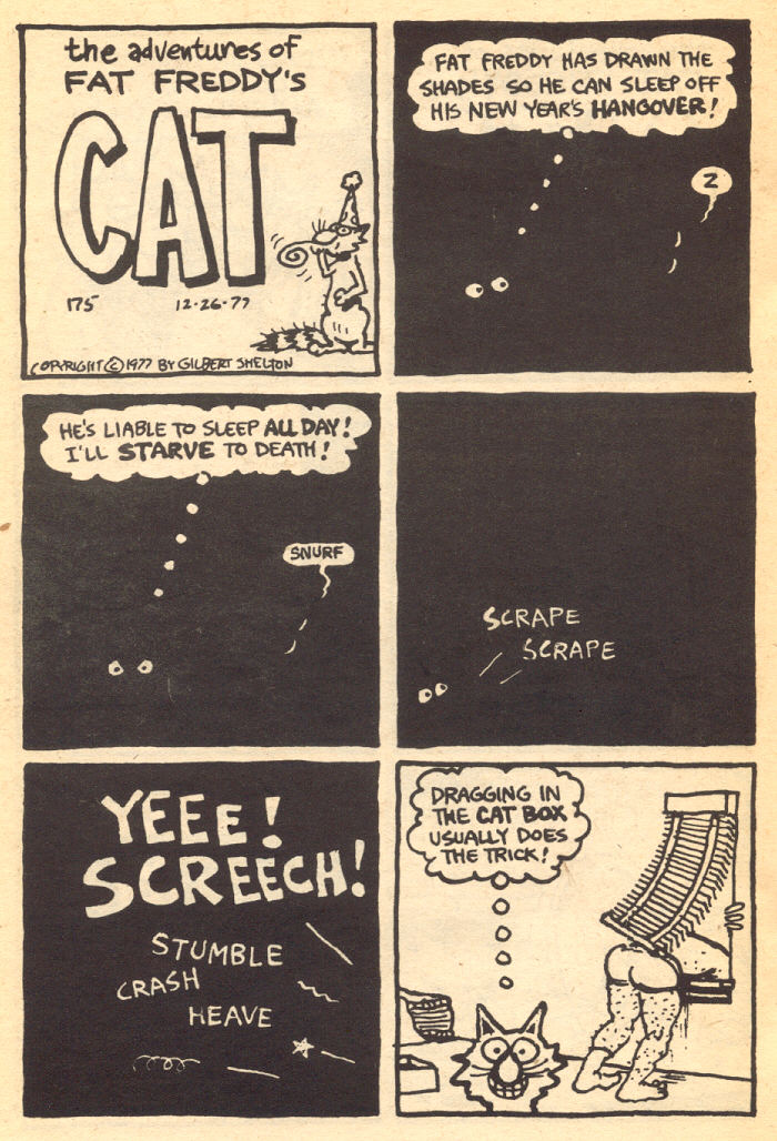 Read online Adventures of Fat Freddy's Cat comic -  Issue #4 - 28