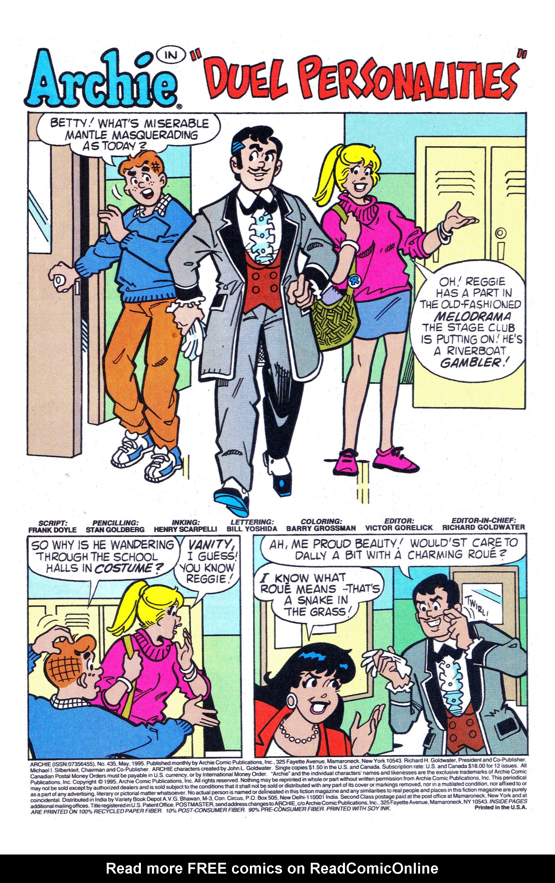 Read online Archie (1960) comic -  Issue #435 - 2