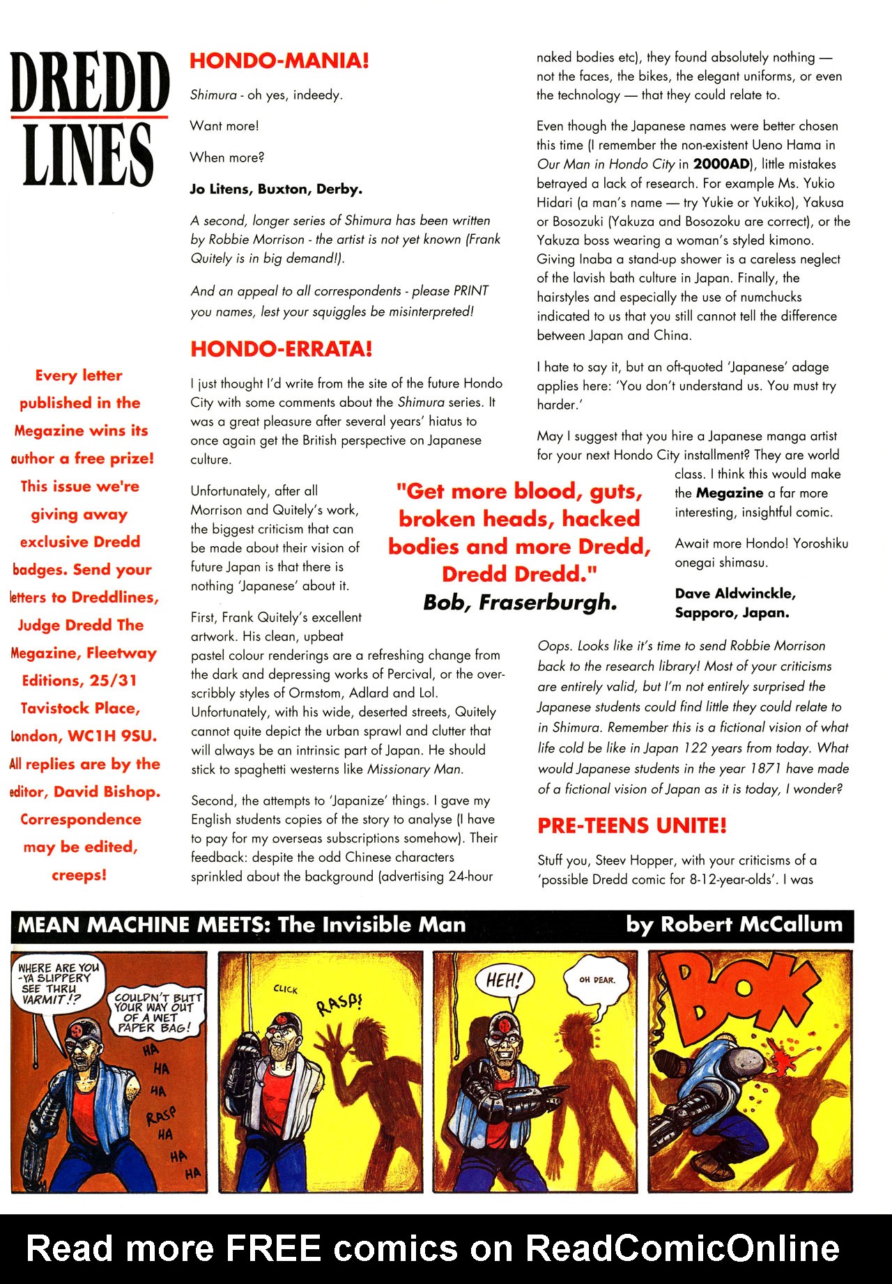 Read online Judge Dredd: The Megazine (vol. 2) comic -  Issue #44 - 43