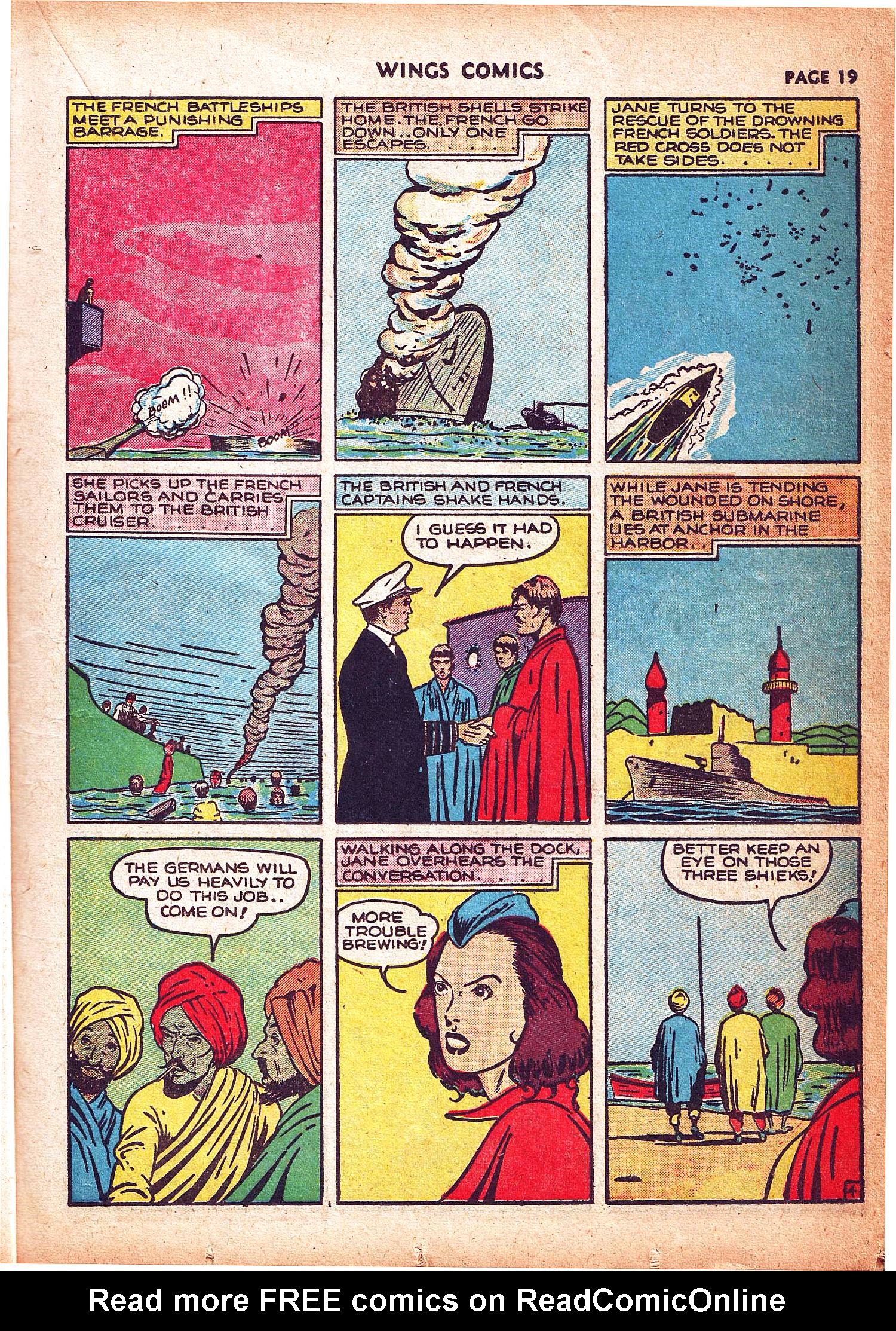 Read online Wings Comics comic -  Issue #3 - 21