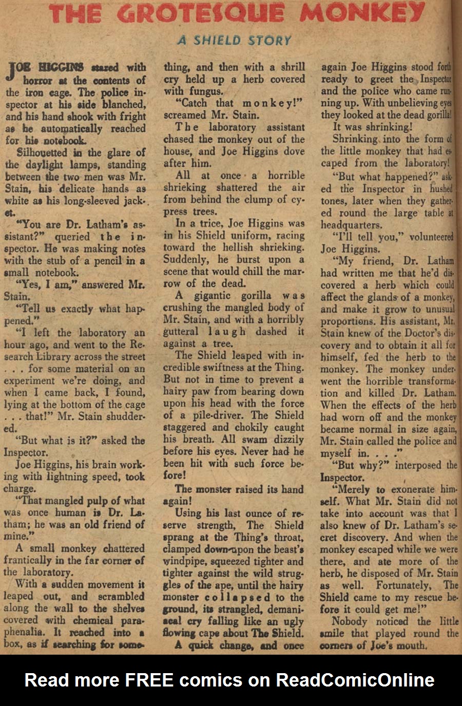 Read online Pep Comics comic -  Issue #29 - 16