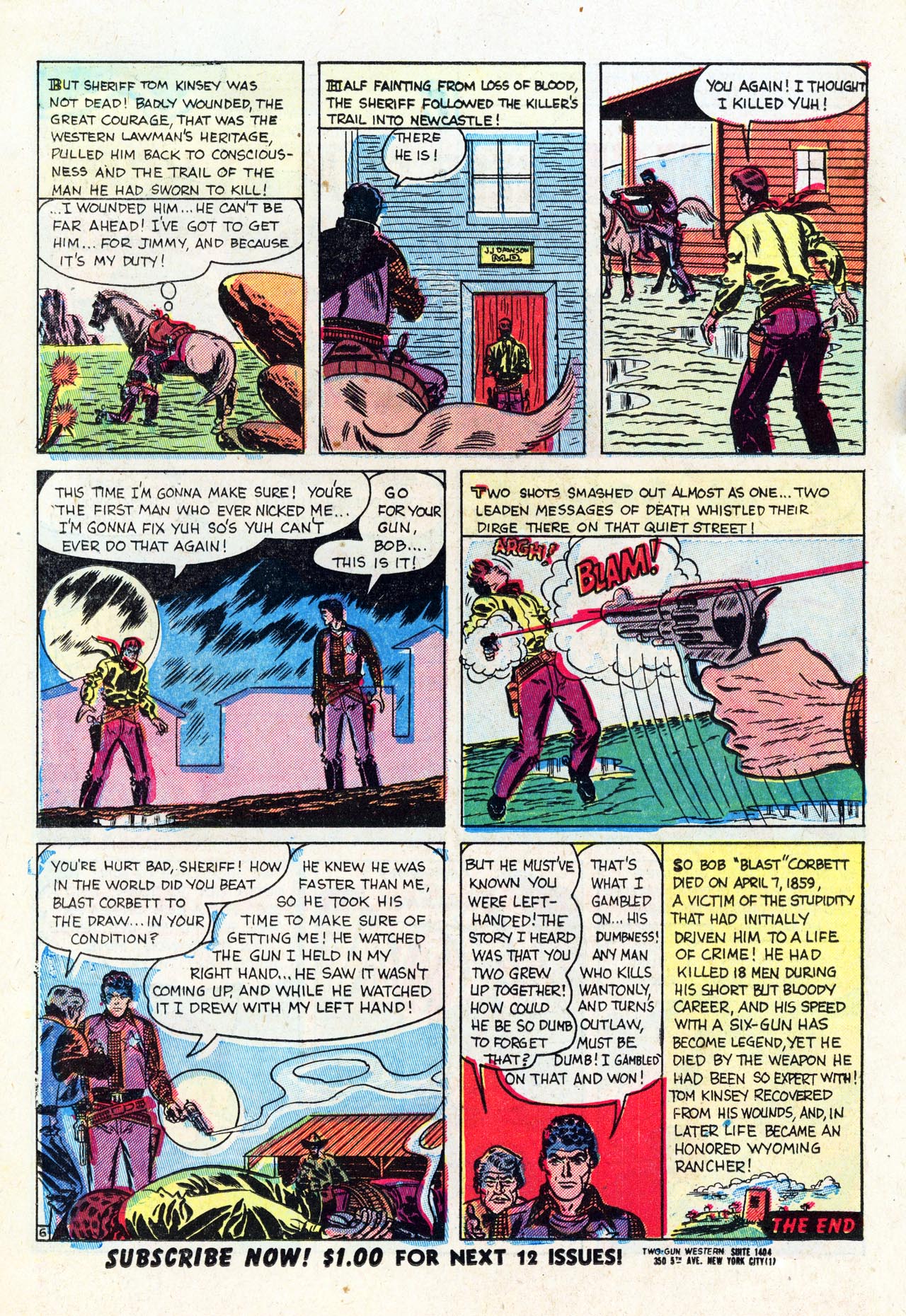 Read online Two Gun Western (1950) comic -  Issue #7 - 16