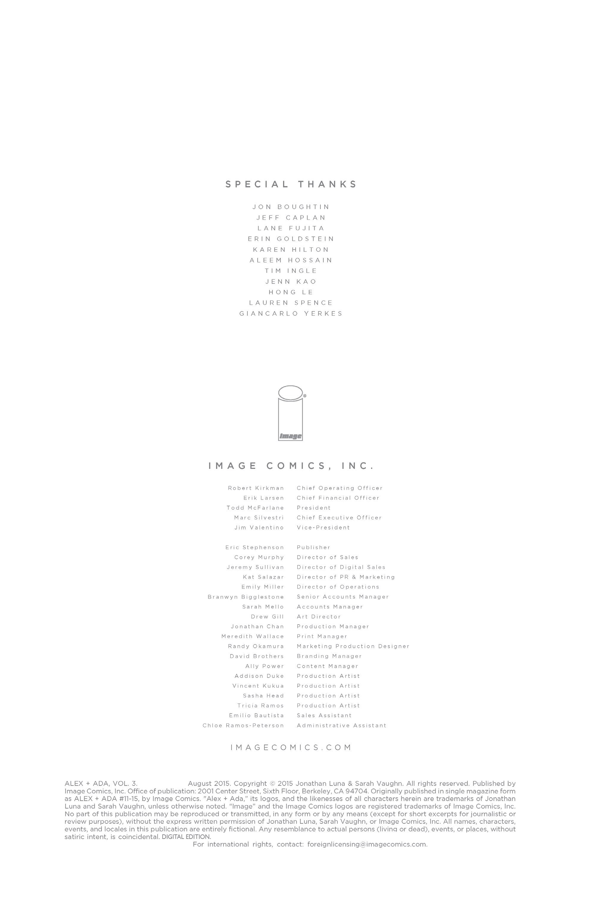 Read online Alex   Ada comic -  Issue # _TPB 3 - 4