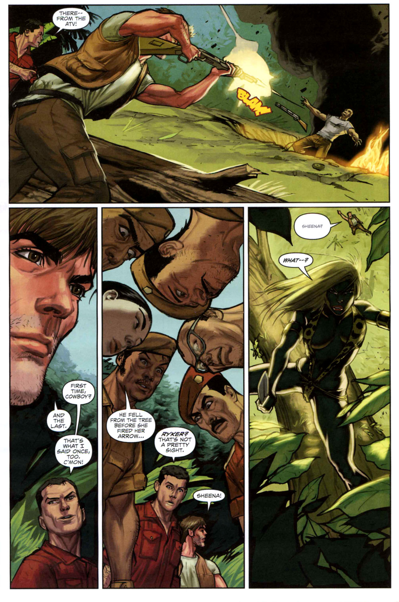 Read online Sheena - Trail of the Mapinguari comic -  Issue # Full - 38