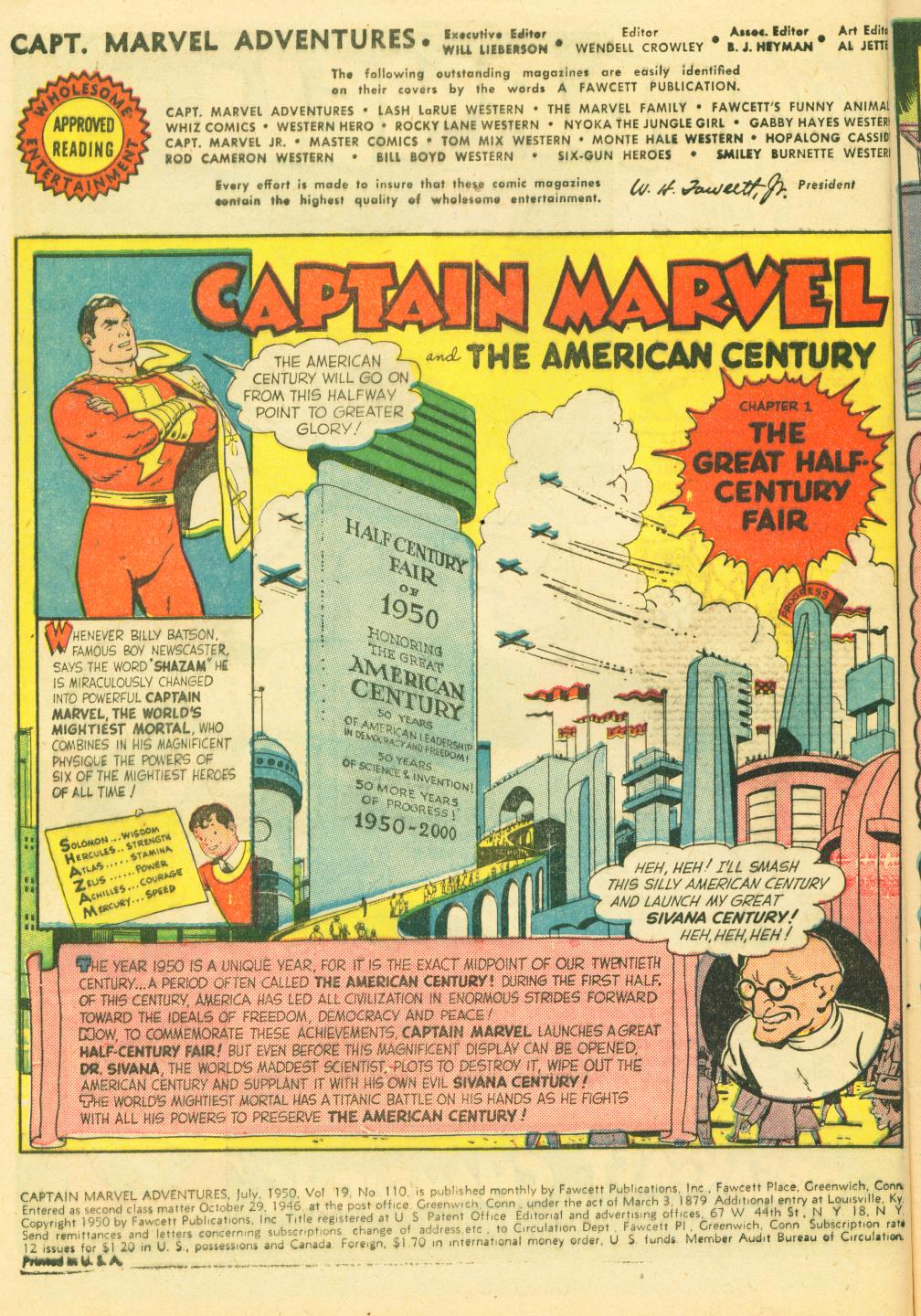 Read online Captain Marvel Adventures comic -  Issue #110 - 4