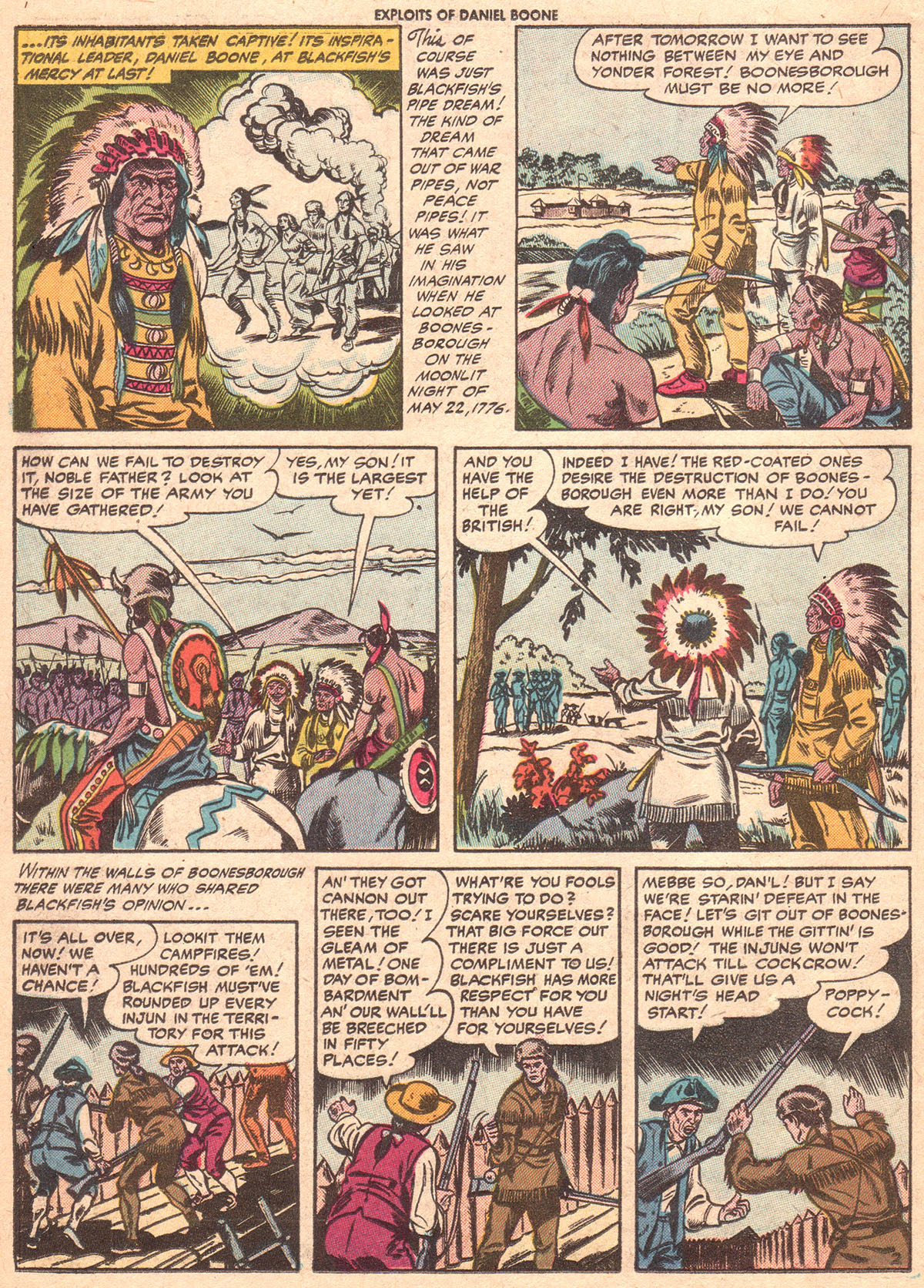 Read online Exploits of Daniel Boone comic -  Issue #5 - 14