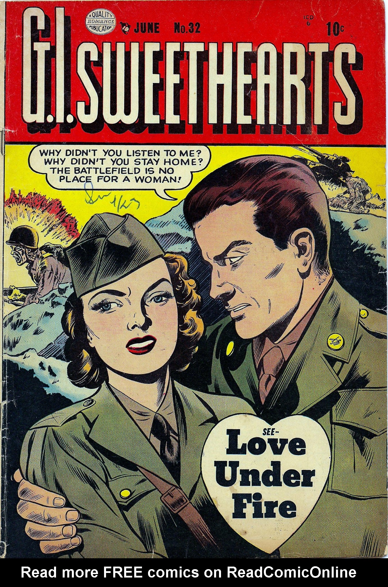 Read online G.I. Sweethearts comic -  Issue #32 - 1