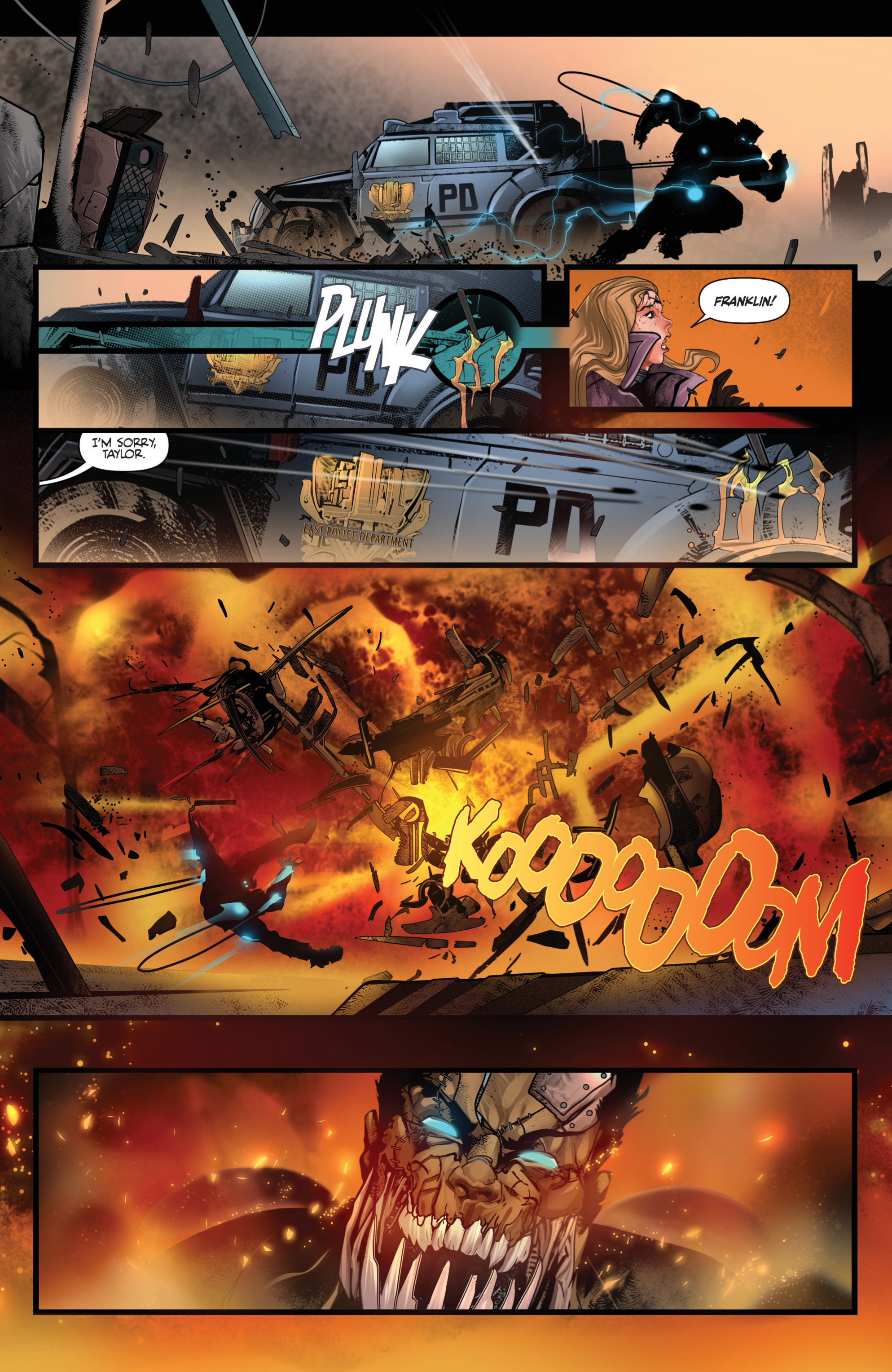 Read online Van Helsing vs Frankenstein comic -  Issue #4 - 17