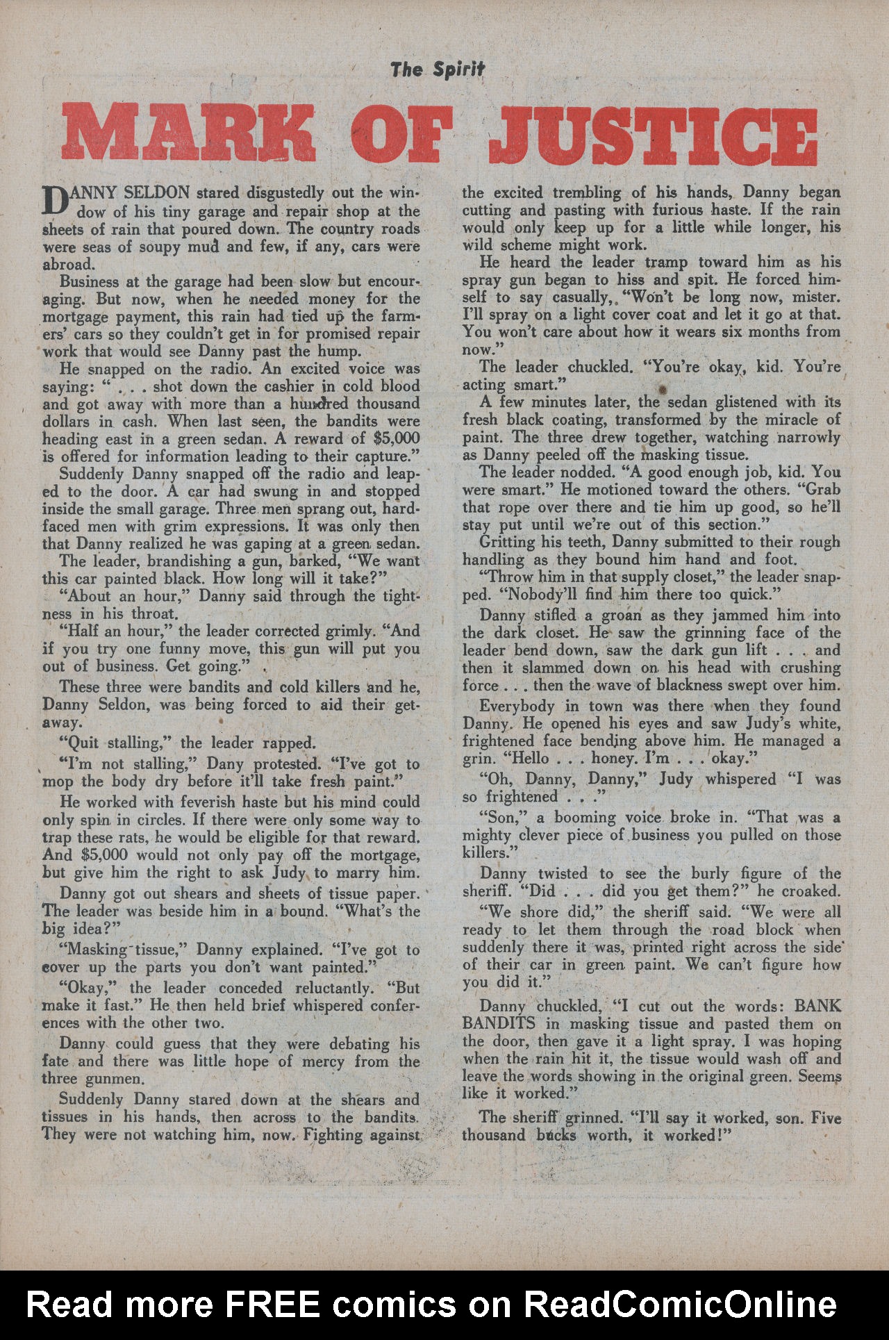 Read online The Spirit (1944) comic -  Issue #22 - 22