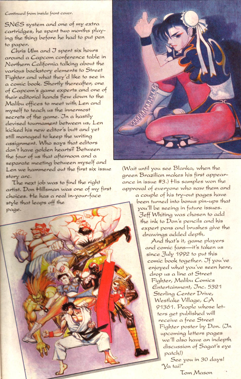 Read online Street Fighter (1991) comic -  Issue #1 - 27