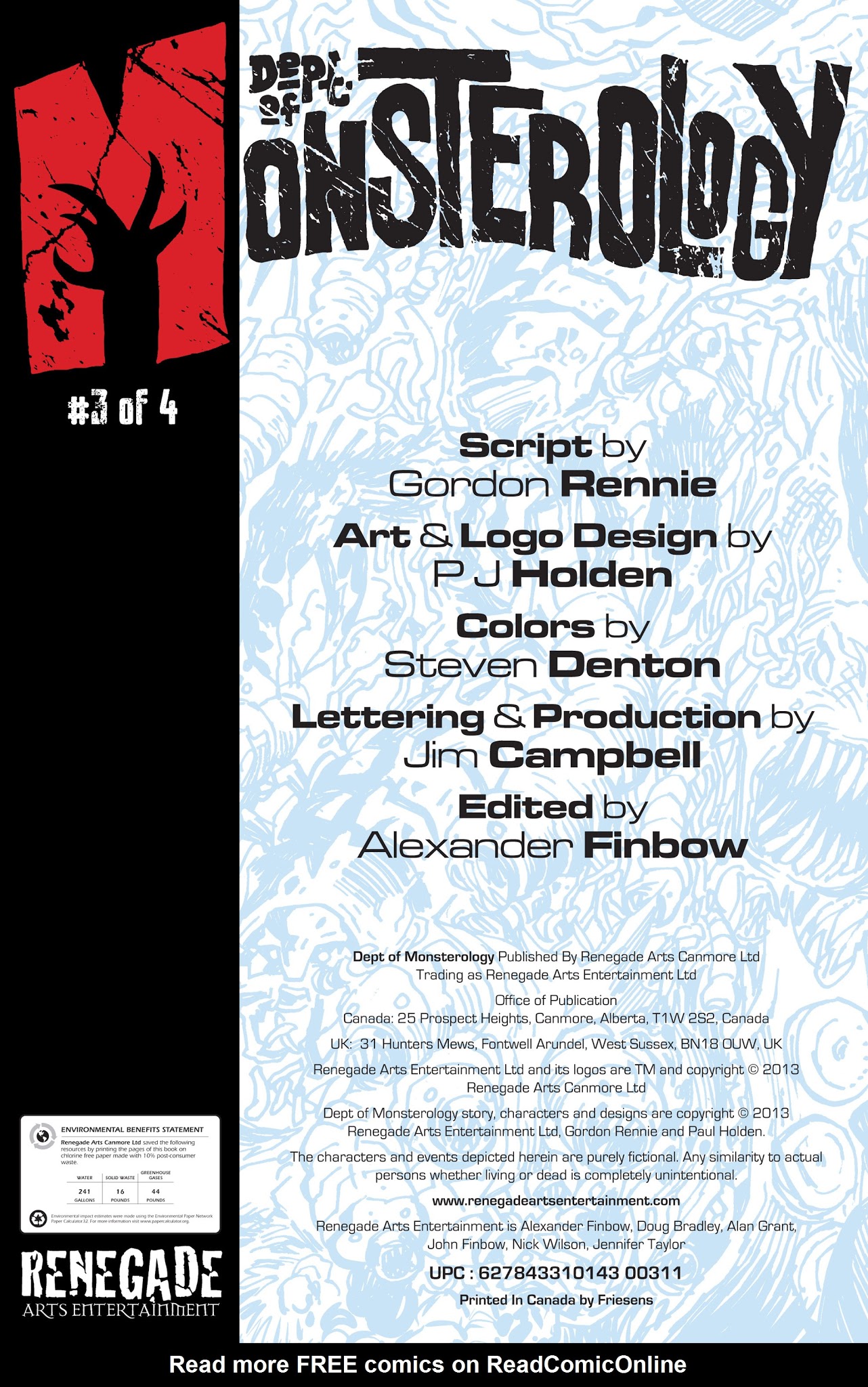 Read online Dept of Monsterology comic -  Issue #3 - 2