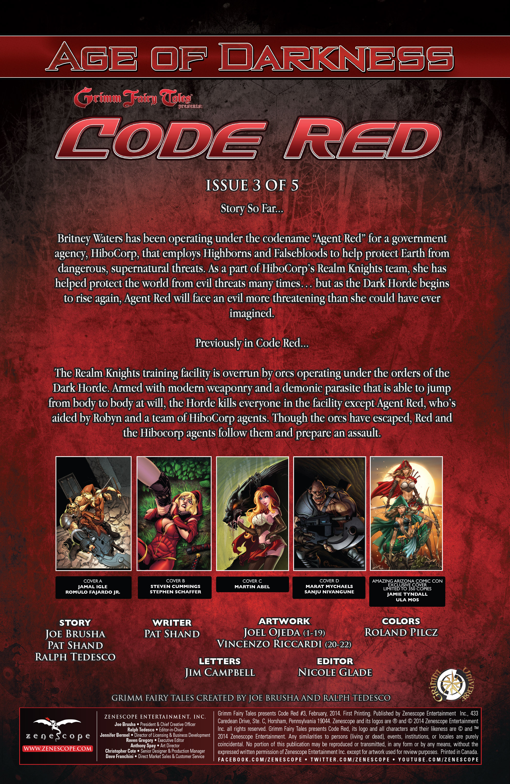 Read online Grimm Fairy Tales presents Code Red comic -  Issue # TPB - 54