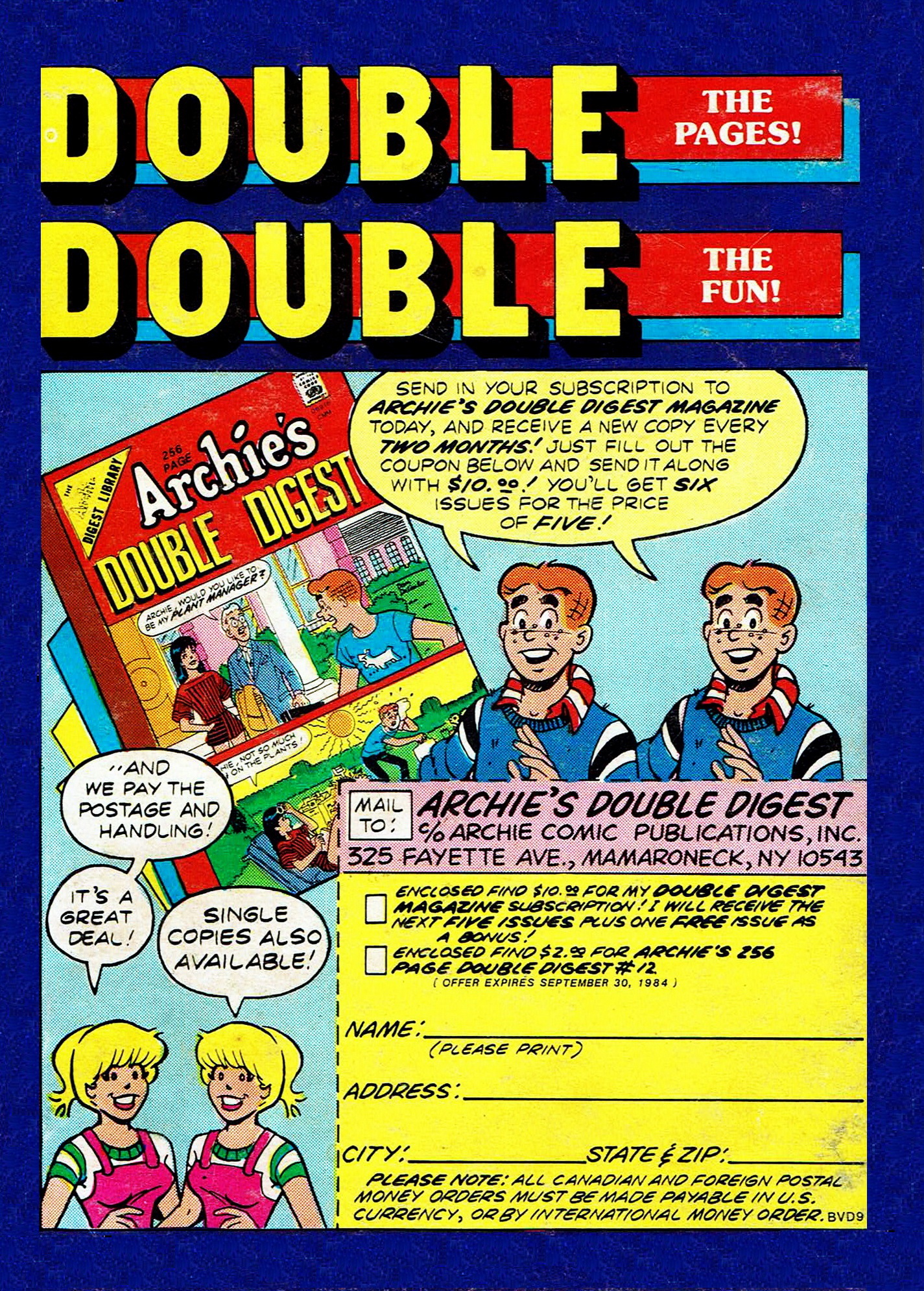 Read online Betty and Veronica Digest Magazine comic -  Issue #9 - 131