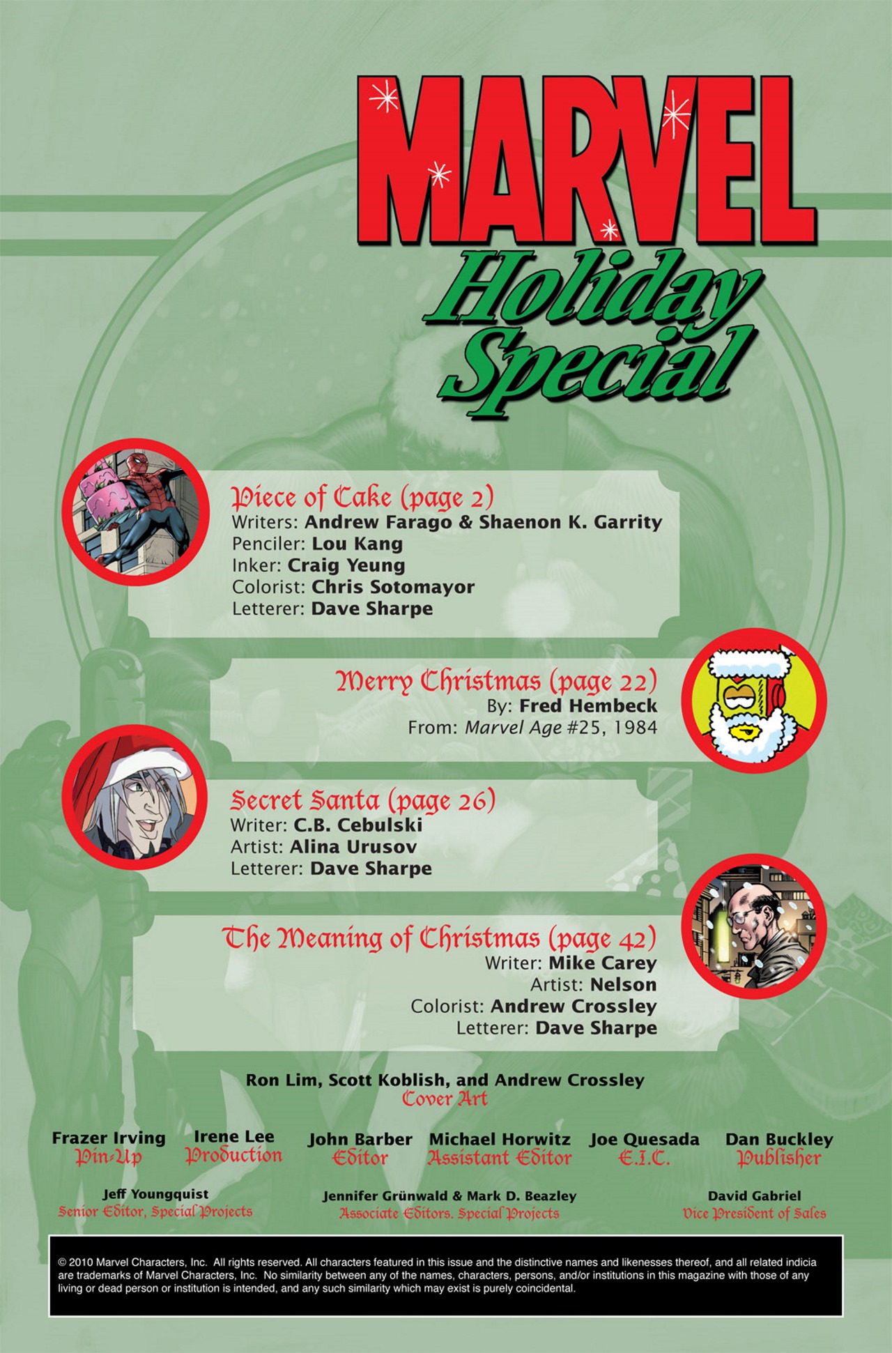 Read online Marvel Holiday Special (1991) comic -  Issue #2007 - 2