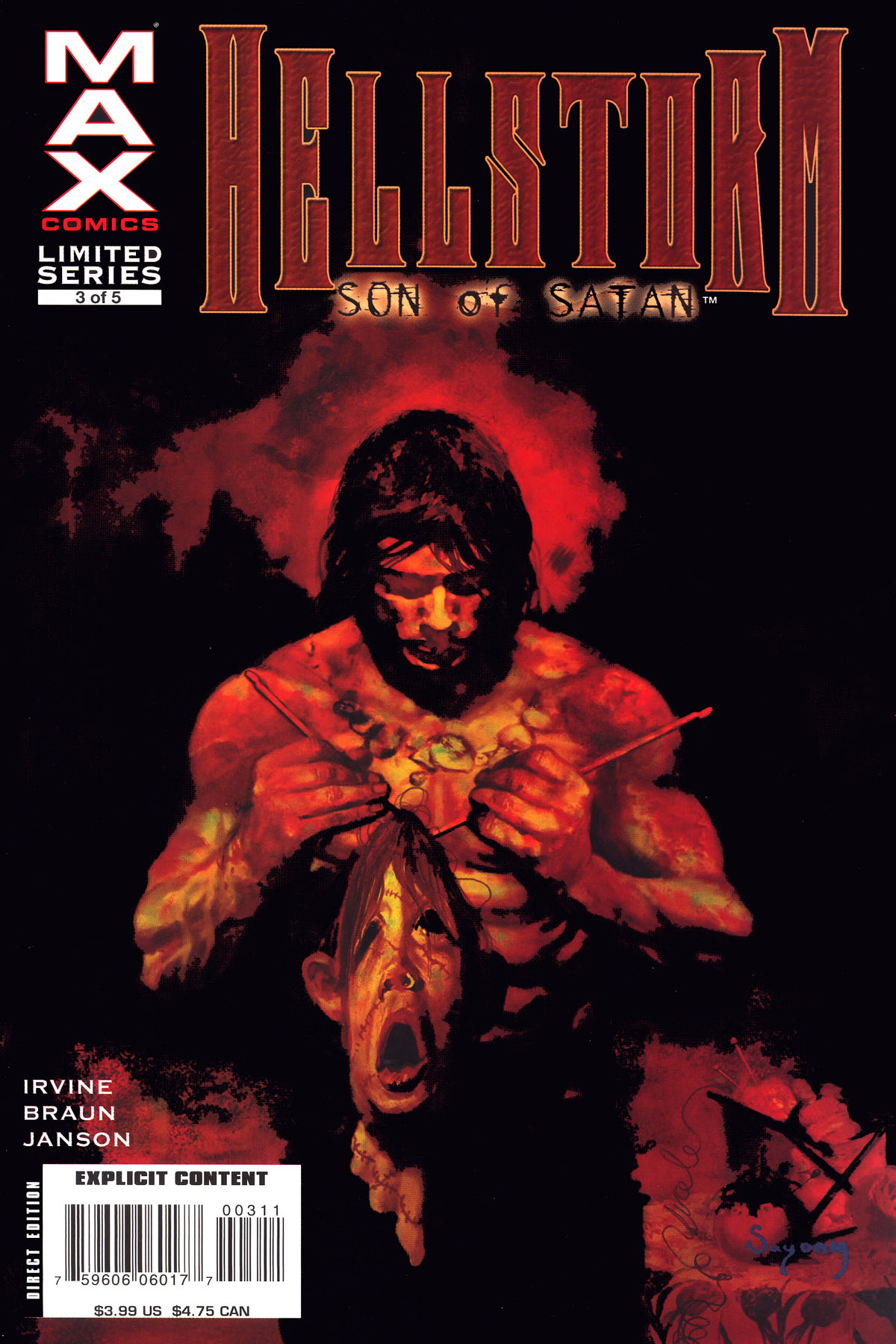 Read online Hellstorm: Son of Satan comic -  Issue #3 - 1