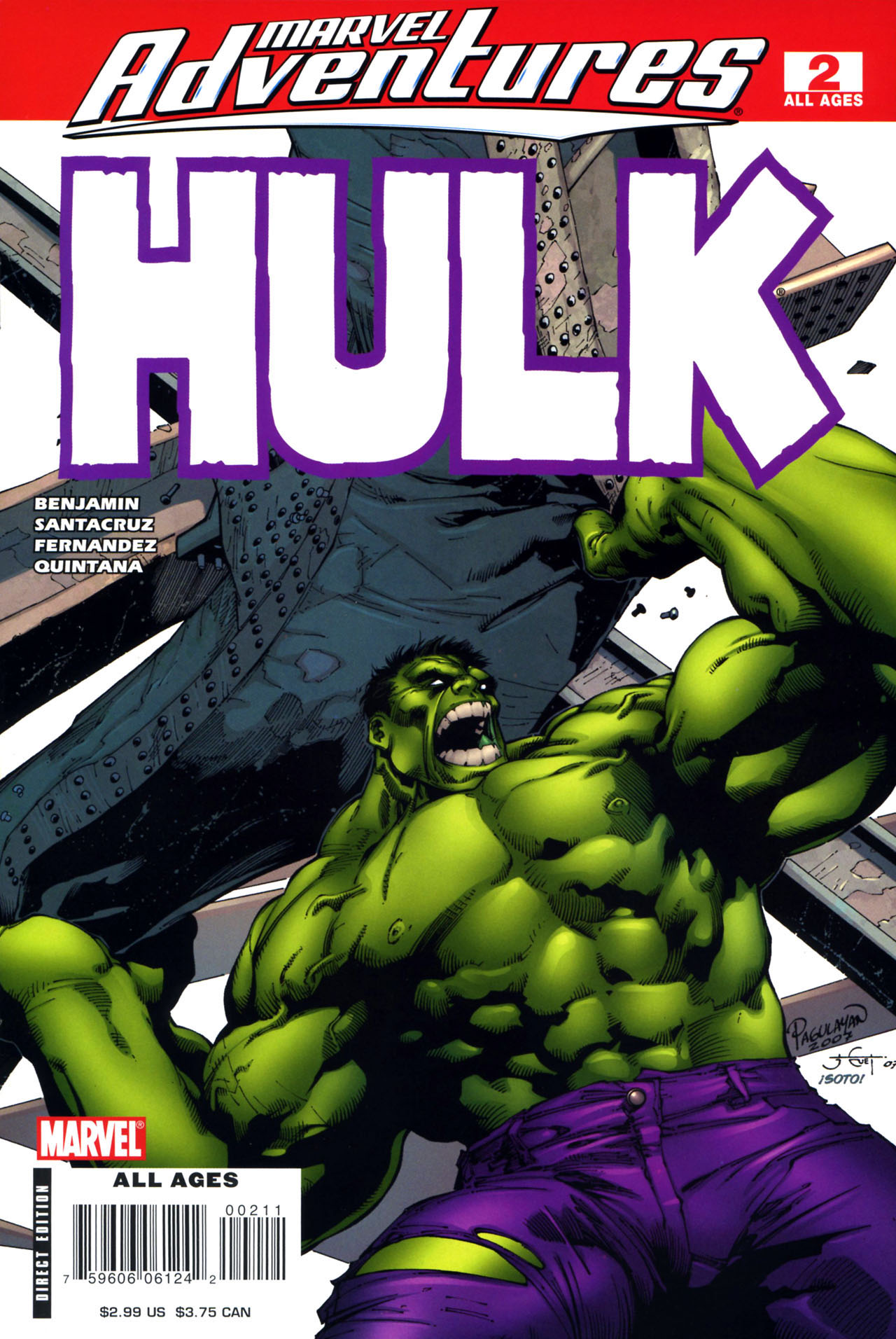 Read online Marvel Adventures Hulk comic -  Issue #2 - 1