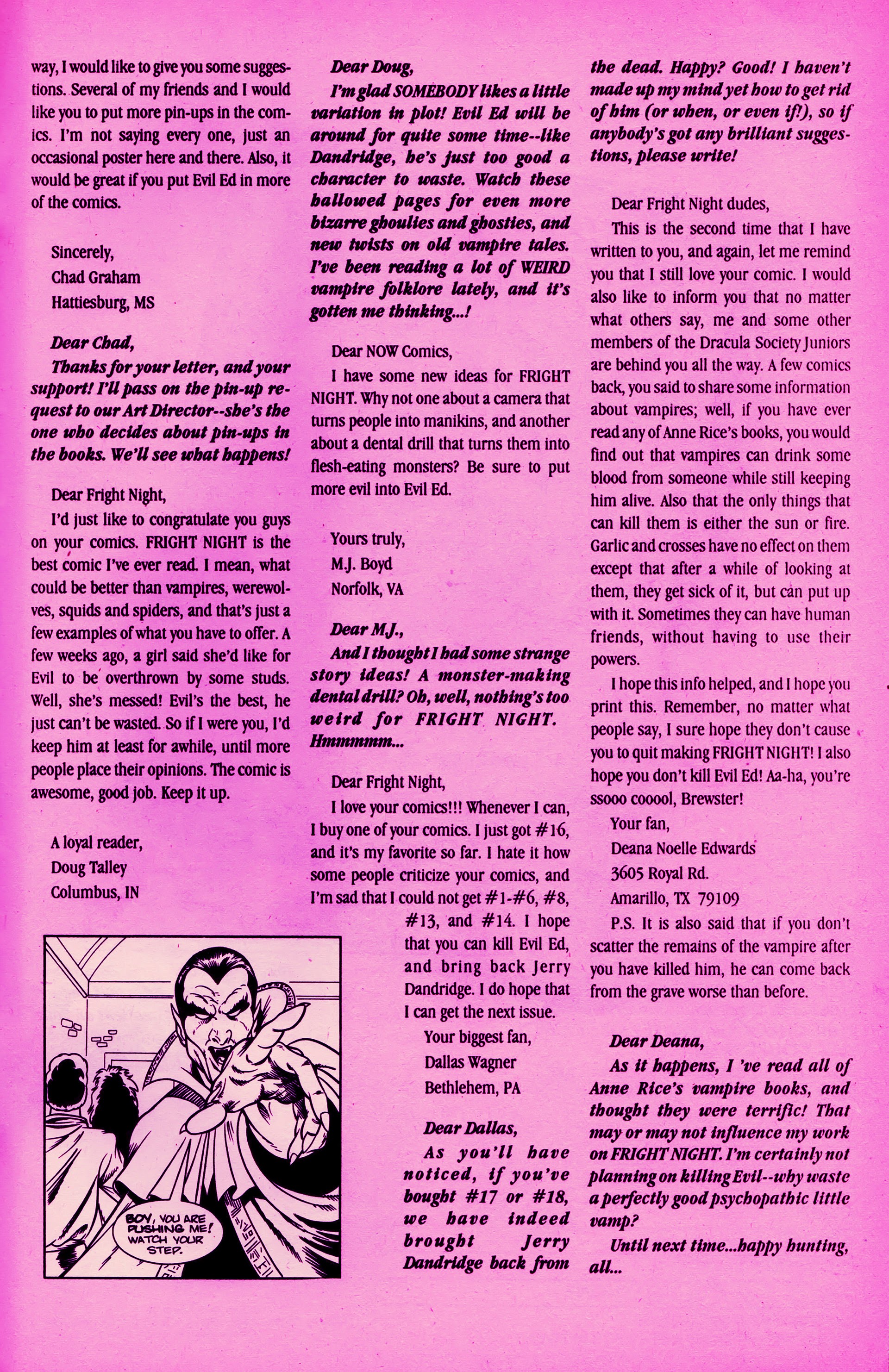 Read online Fright Night (1988) comic -  Issue #19 - 31