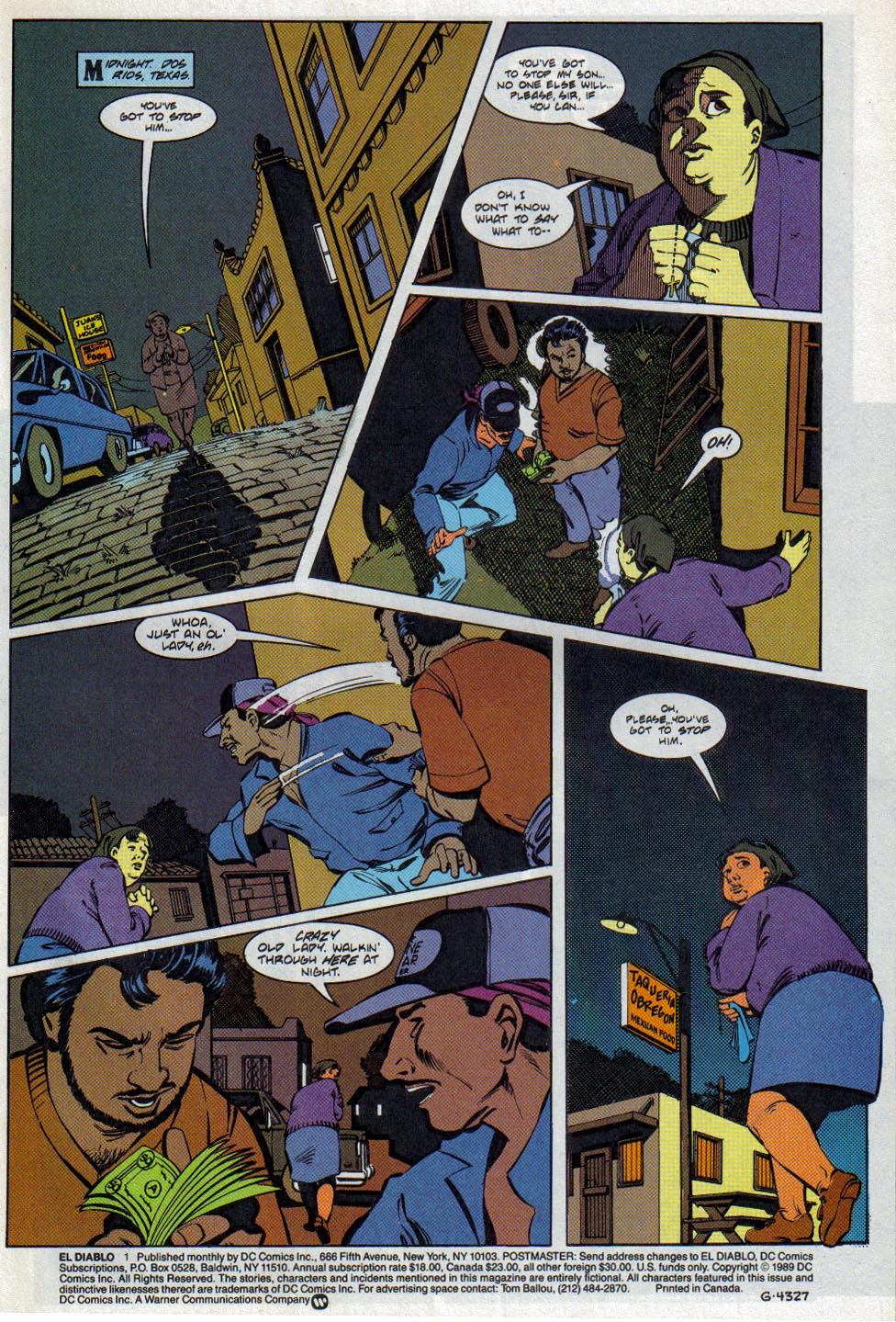 Read online El Diablo (1989) comic -  Issue #1 - 2