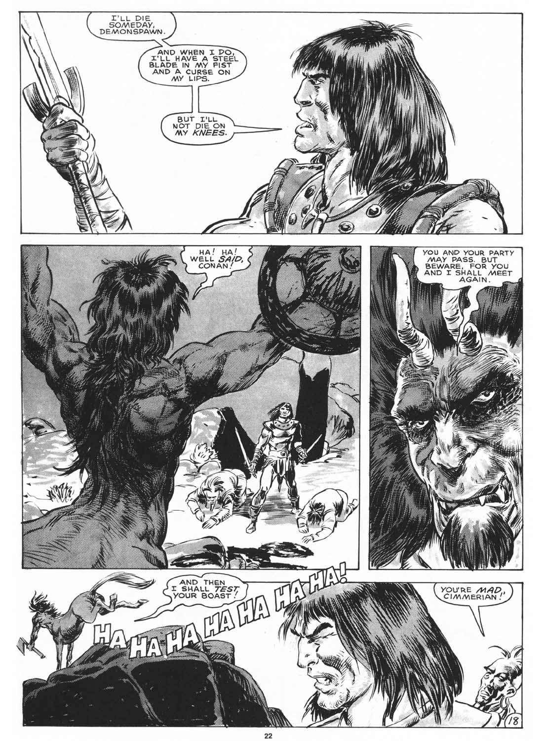Read online The Savage Sword Of Conan comic -  Issue #161 - 24