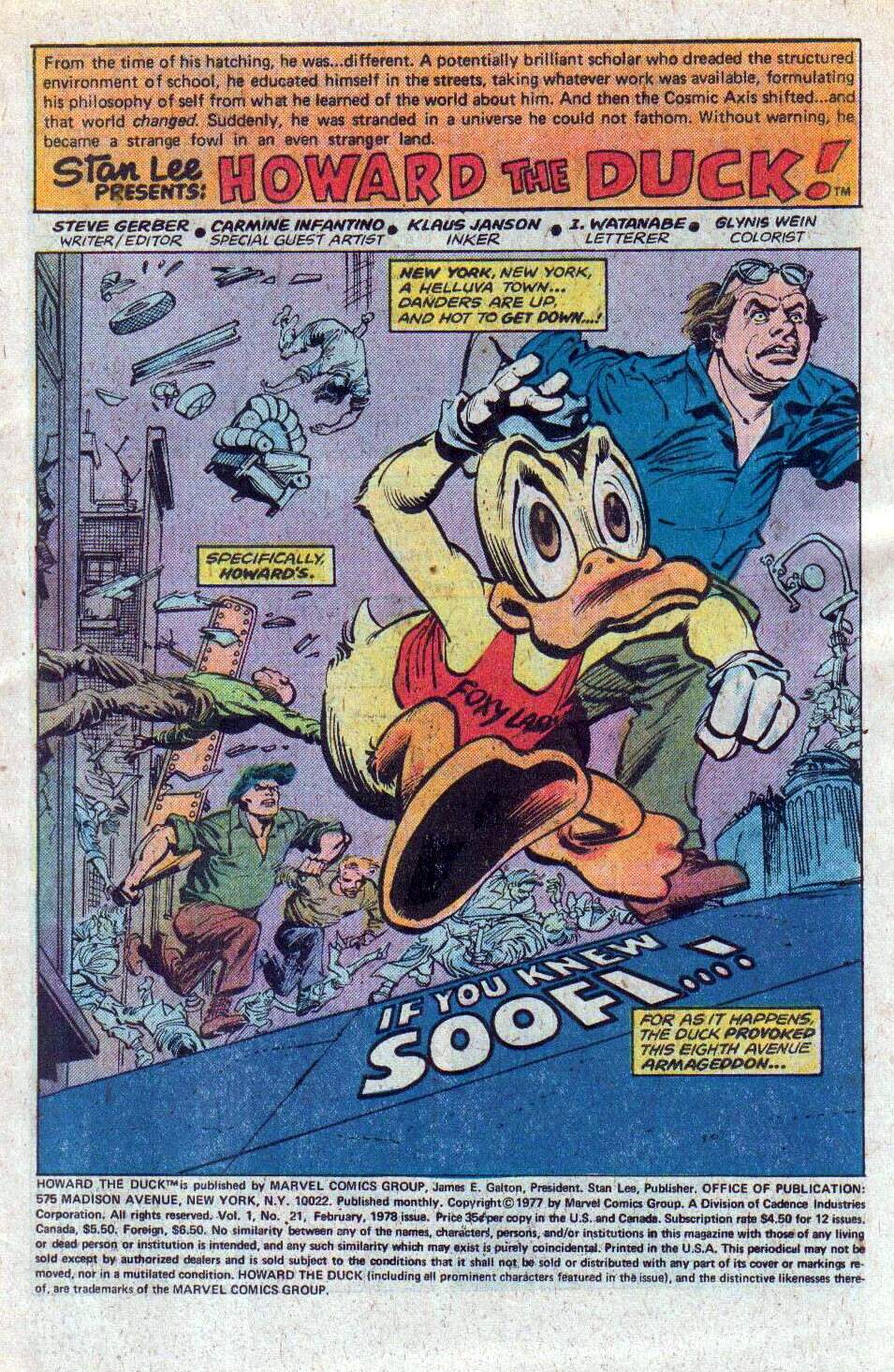 Read online Howard the Duck (1976) comic -  Issue #21 - 2
