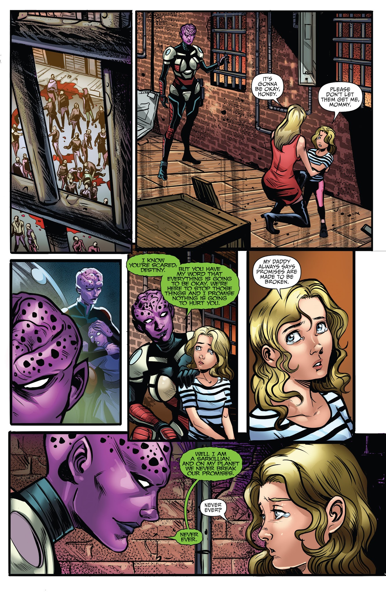 Read online Aliens vs. Zombies comic -  Issue #3 - 4