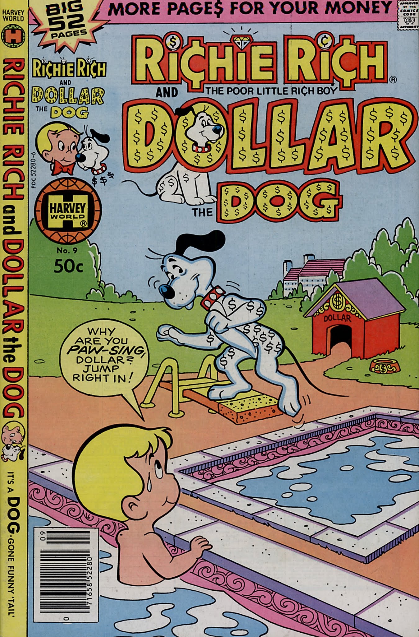 Read online Richie Rich & Dollar the Dog comic -  Issue #9 - 1