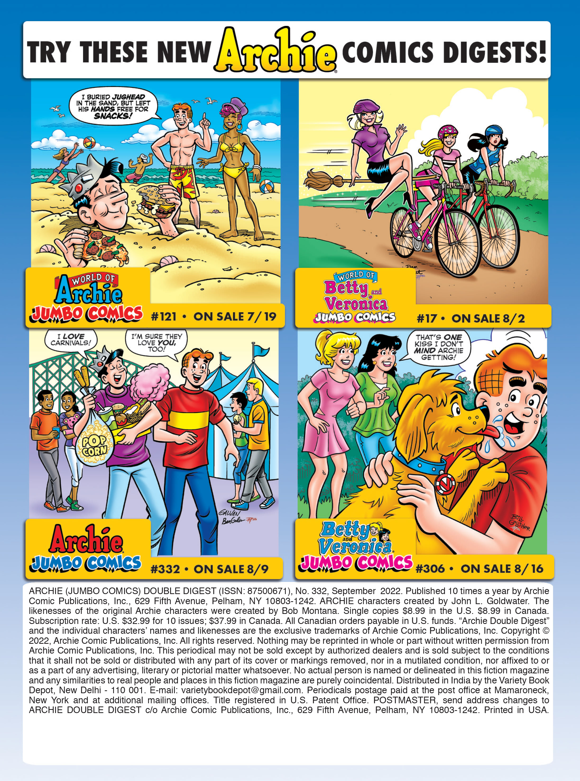 Read online Archie's Double Digest Magazine comic -  Issue #332 - 182