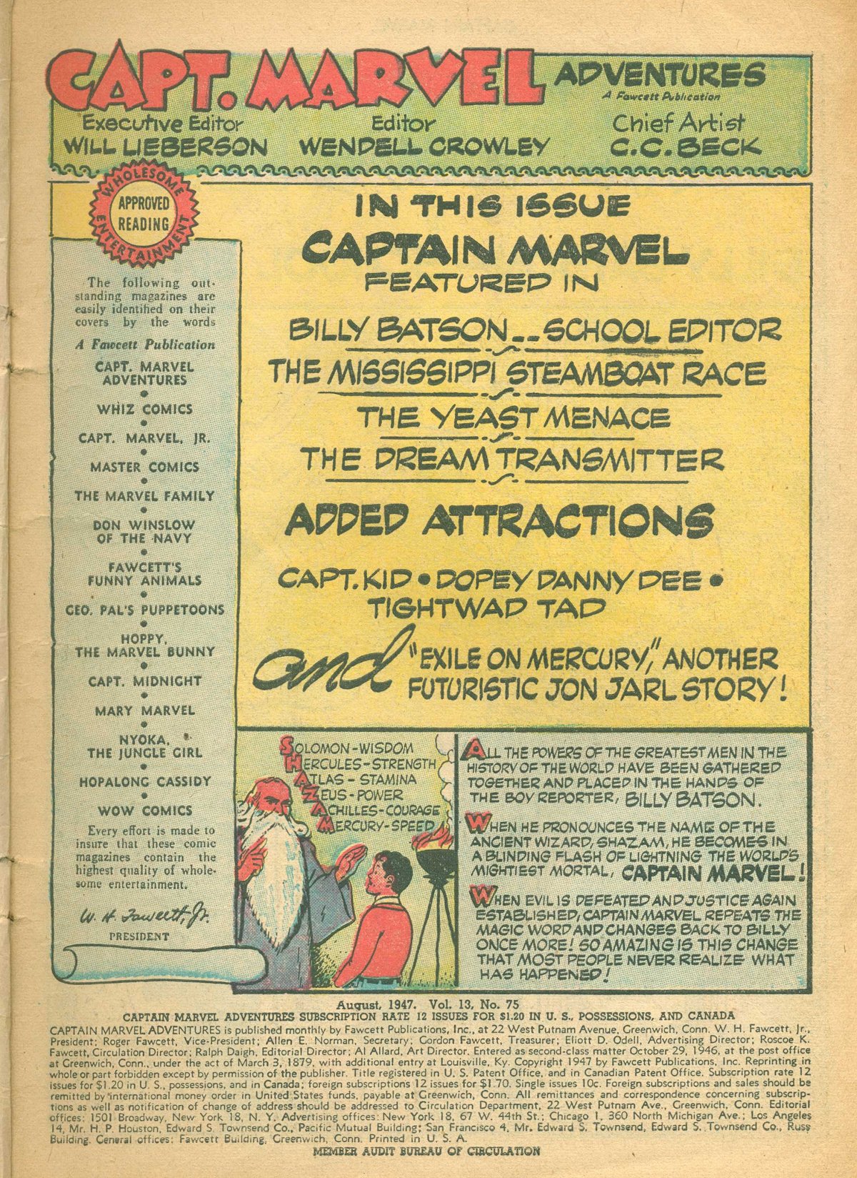Read online Captain Marvel Adventures comic -  Issue #75 - 3