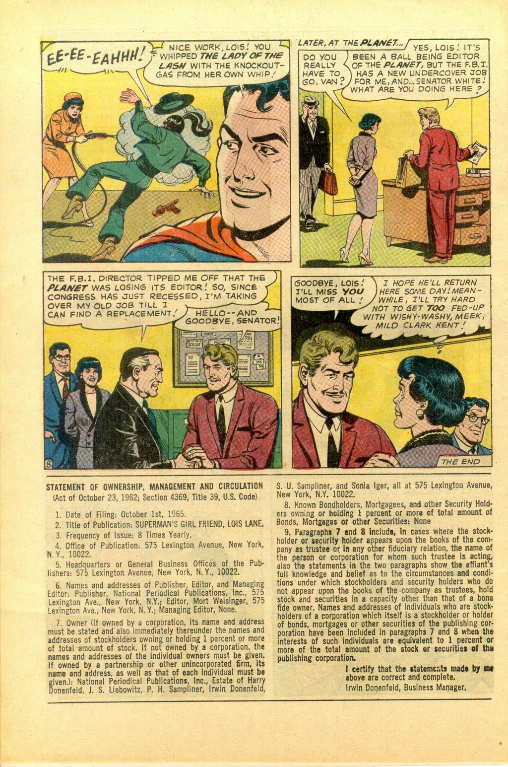 Read online Superman's Girl Friend, Lois Lane comic -  Issue #64 - 32