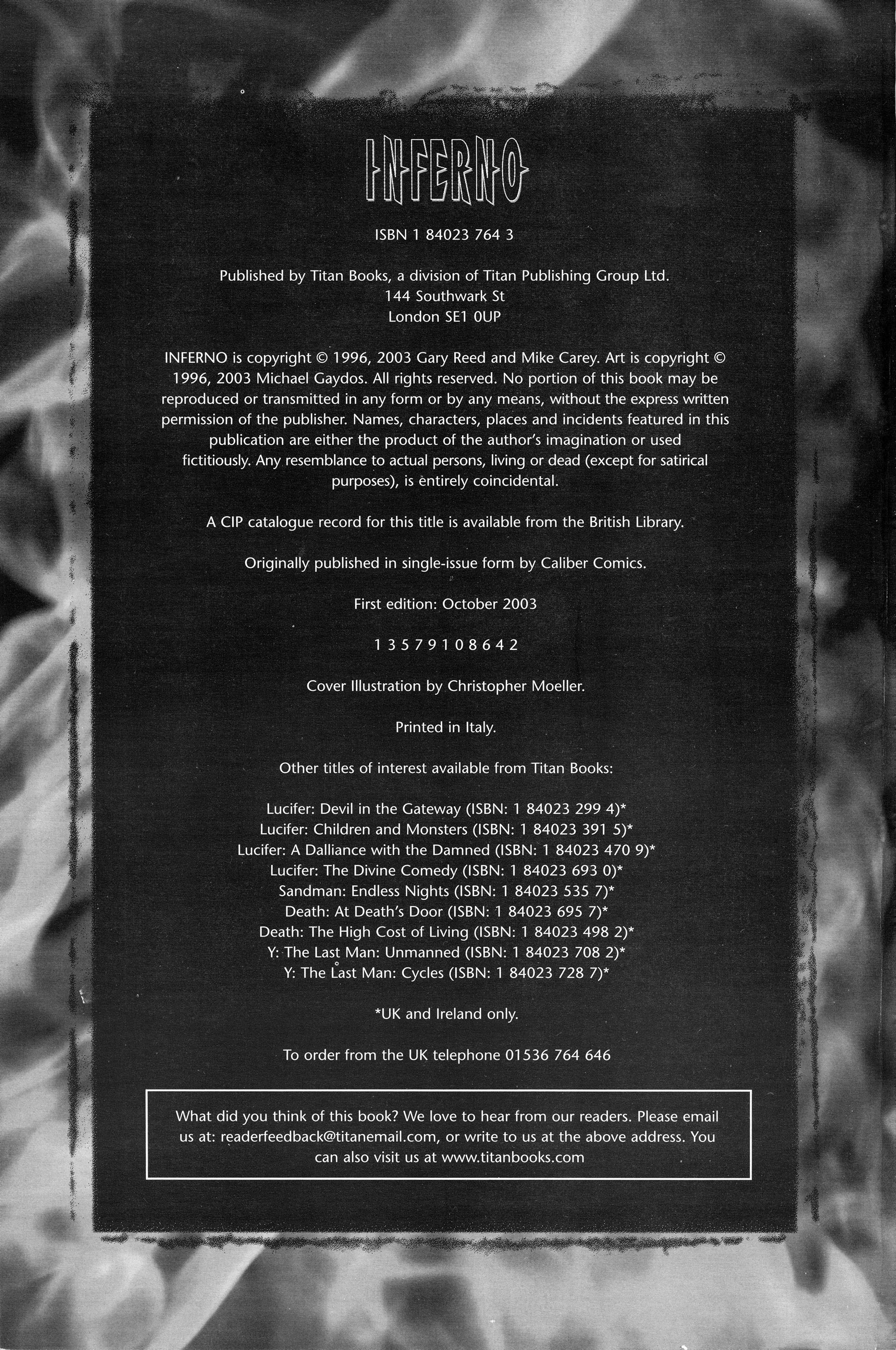 Read online Inferno (2003) comic -  Issue # TPB - 3