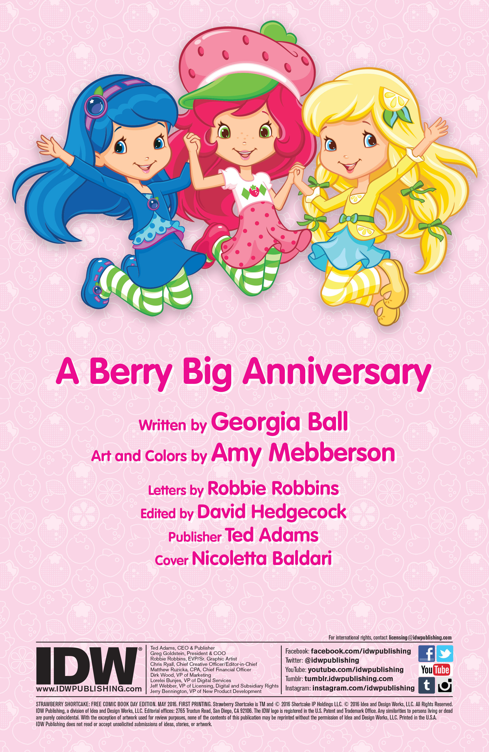 Read online Free Comic Book Day 2016 comic -  Issue # Strawberry Shortcake - 2