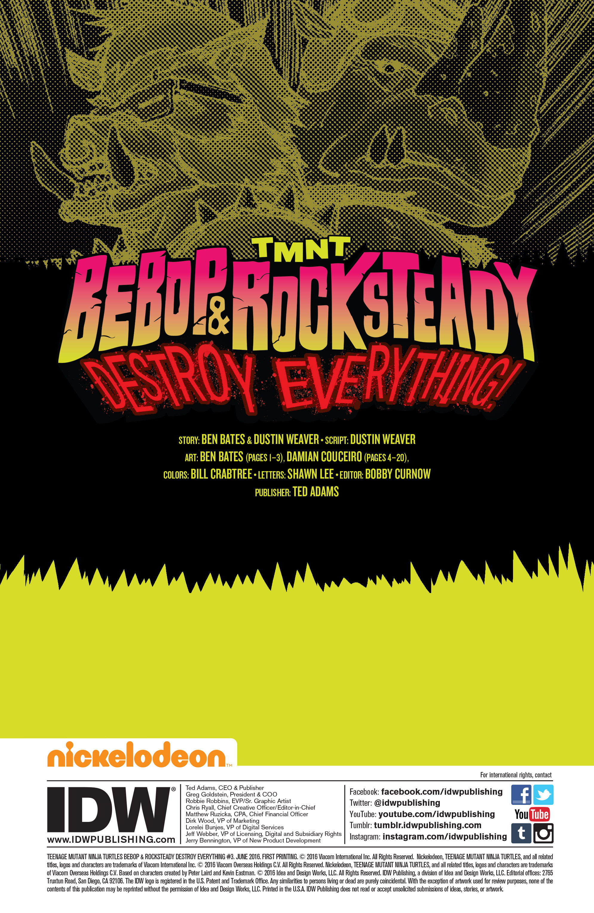 Read online Teenage Mutant Ninja Turtles Bebop & Rocksteady Destroy Everything comic -  Issue #3 - 2