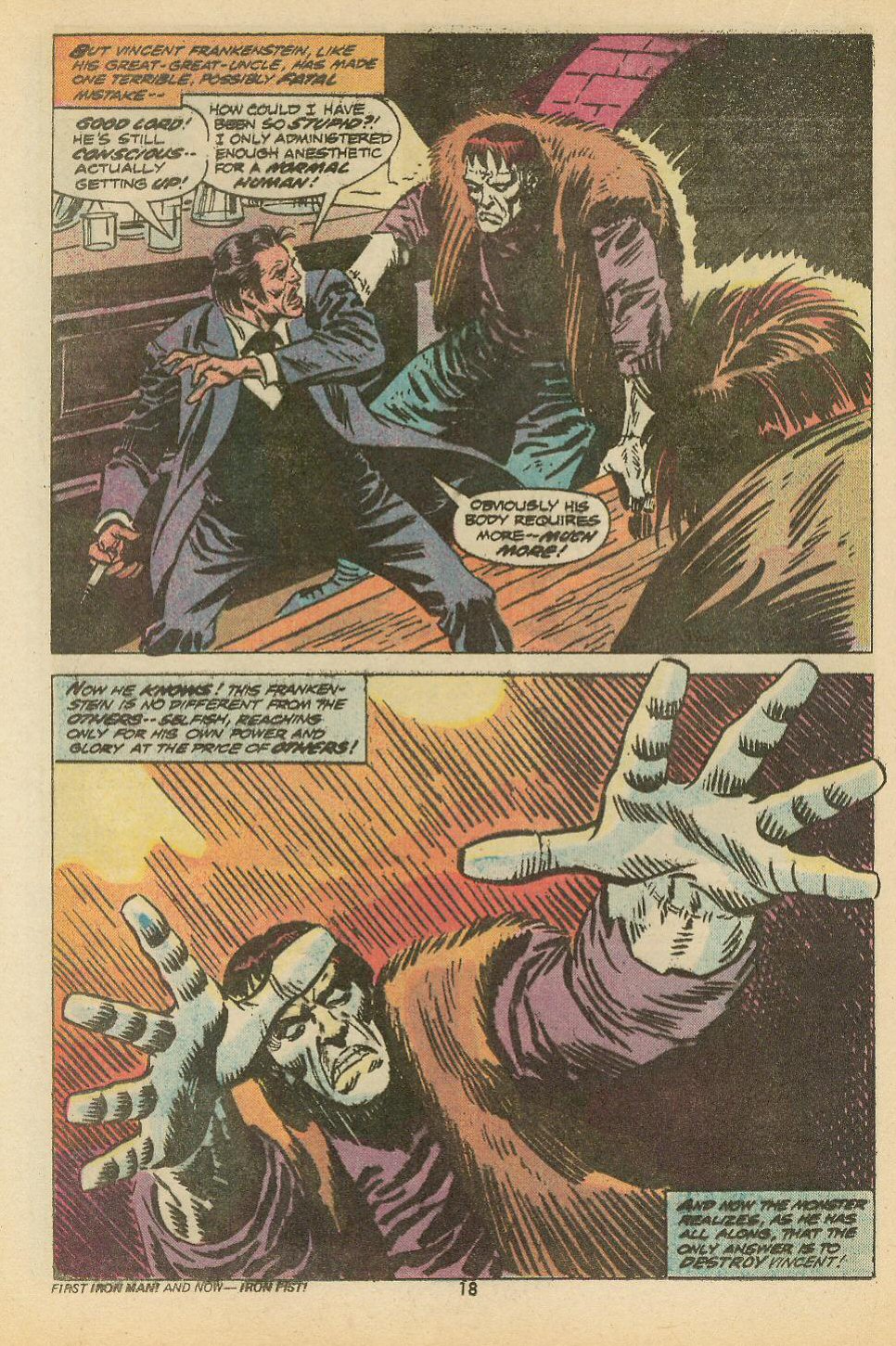 Read online Frankenstein (1973) comic -  Issue #10 - 13