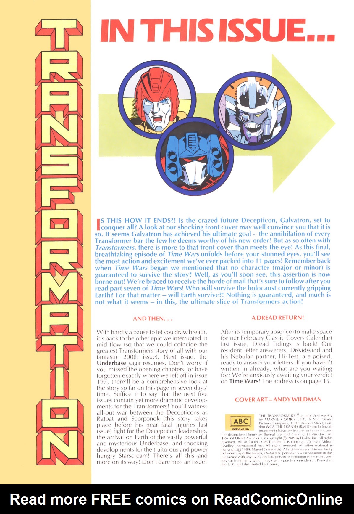 Read online The Transformers (UK) comic -  Issue #205 - 2