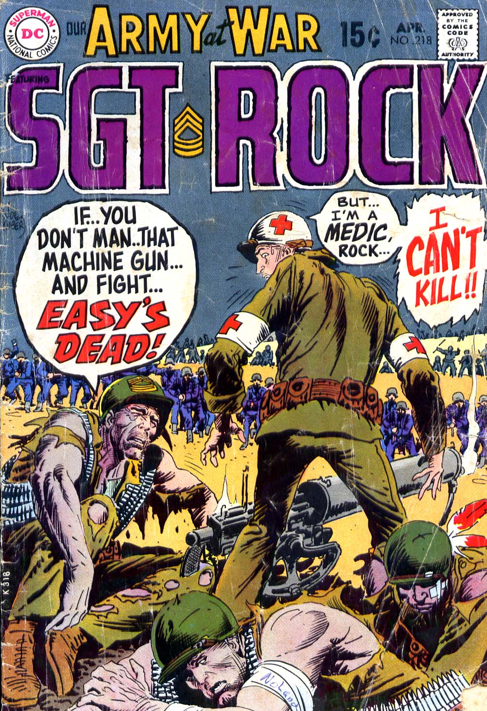 Read online Our Army at War (1952) comic -  Issue #218 - 1