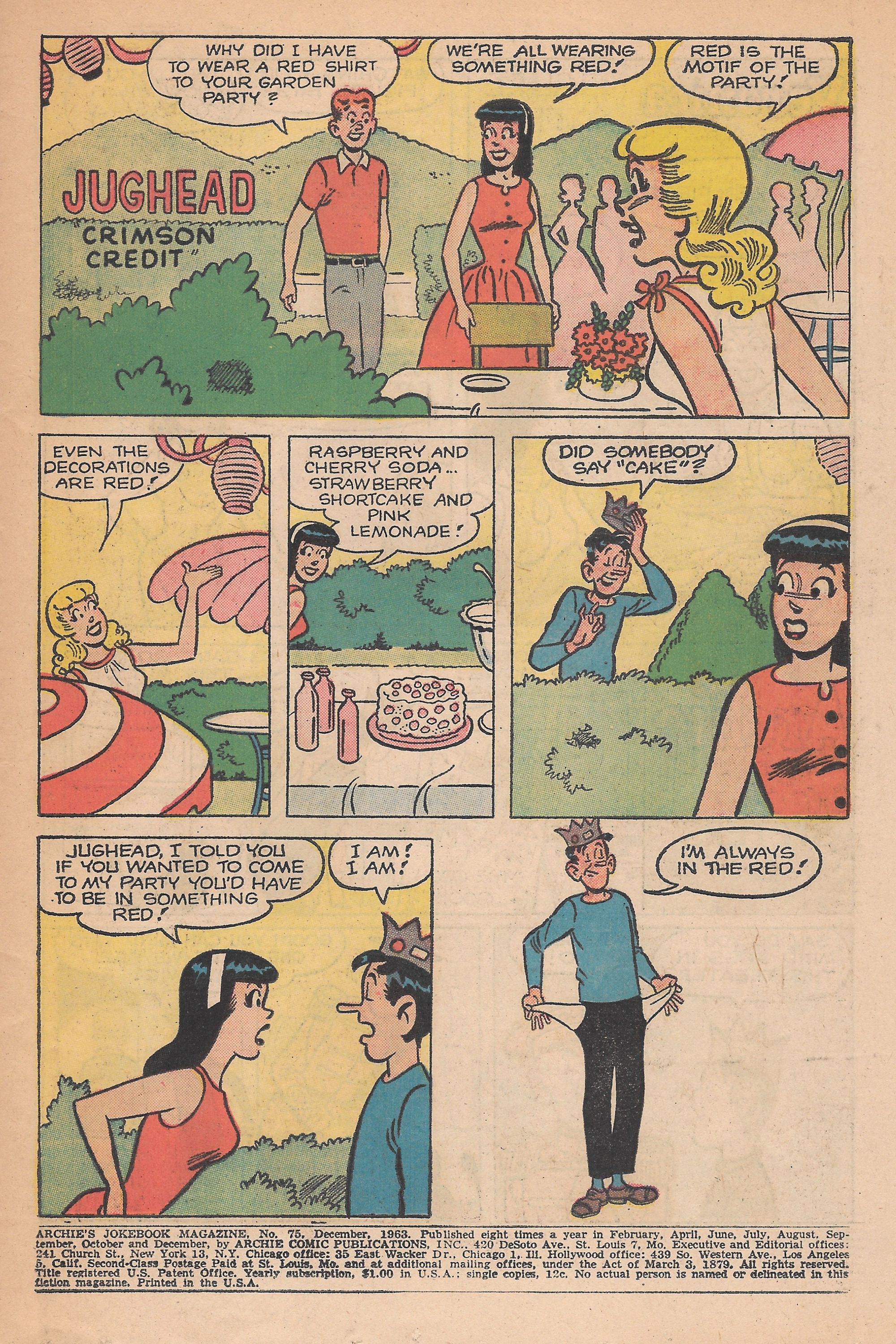 Read online Archie's Joke Book Magazine comic -  Issue #75 - 3