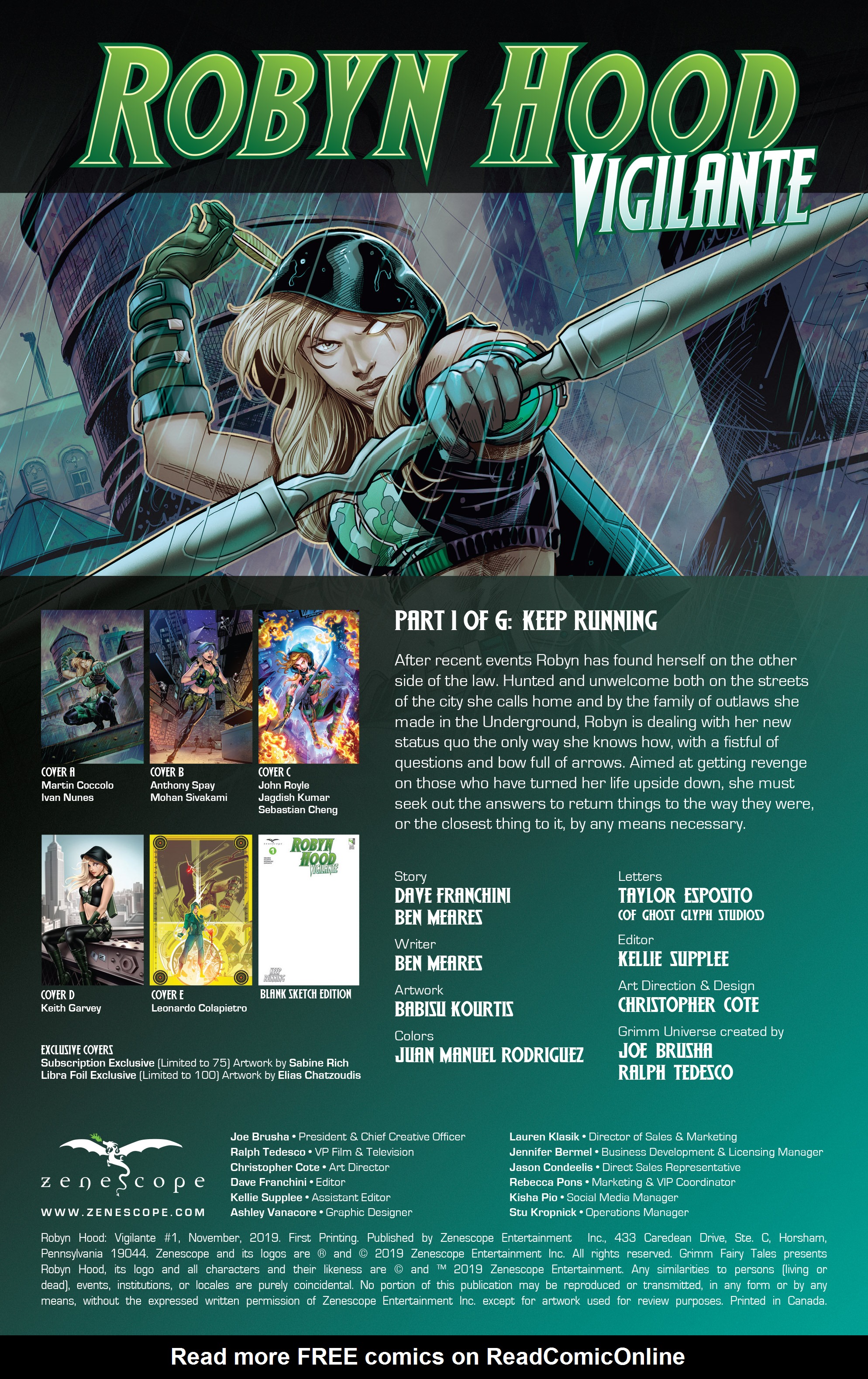 Read online Robyn Hood: Vigilante comic -  Issue #1 - 2