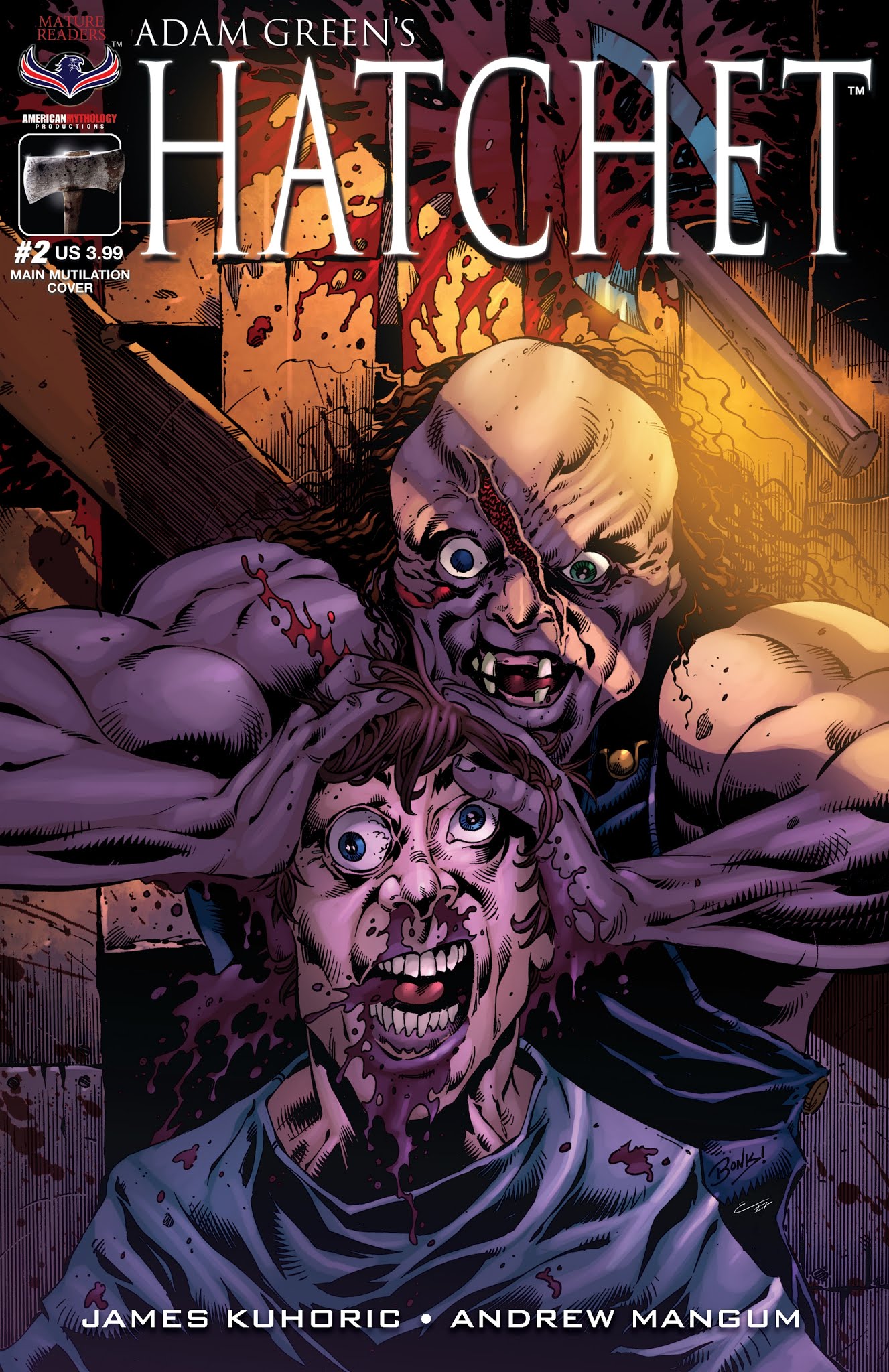 Read online Adam Green's Hatchet comic -  Issue #2 - 1